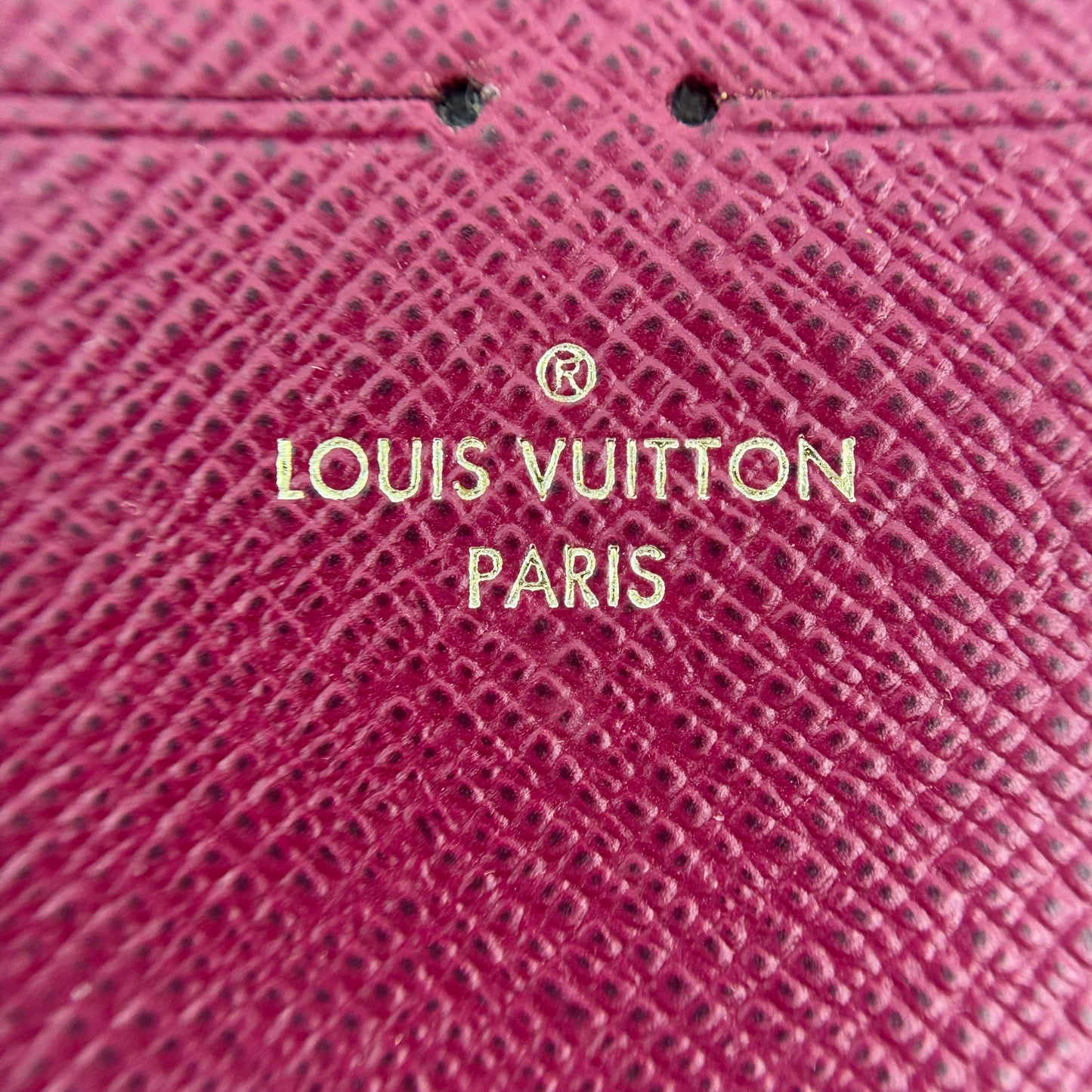 Monogram Pochette Felicie Chain Wallet Fuchsia