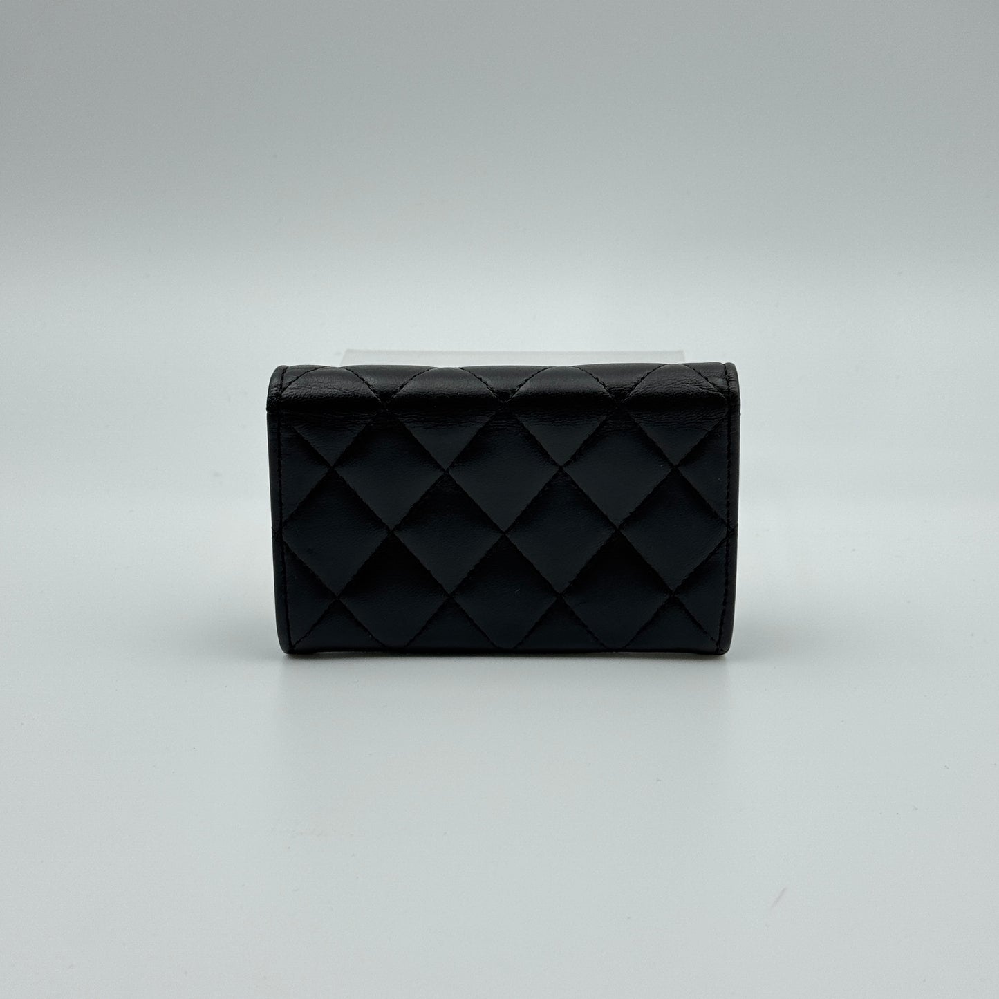 Chanel Black Quilted Classic Lambskin Card Holder