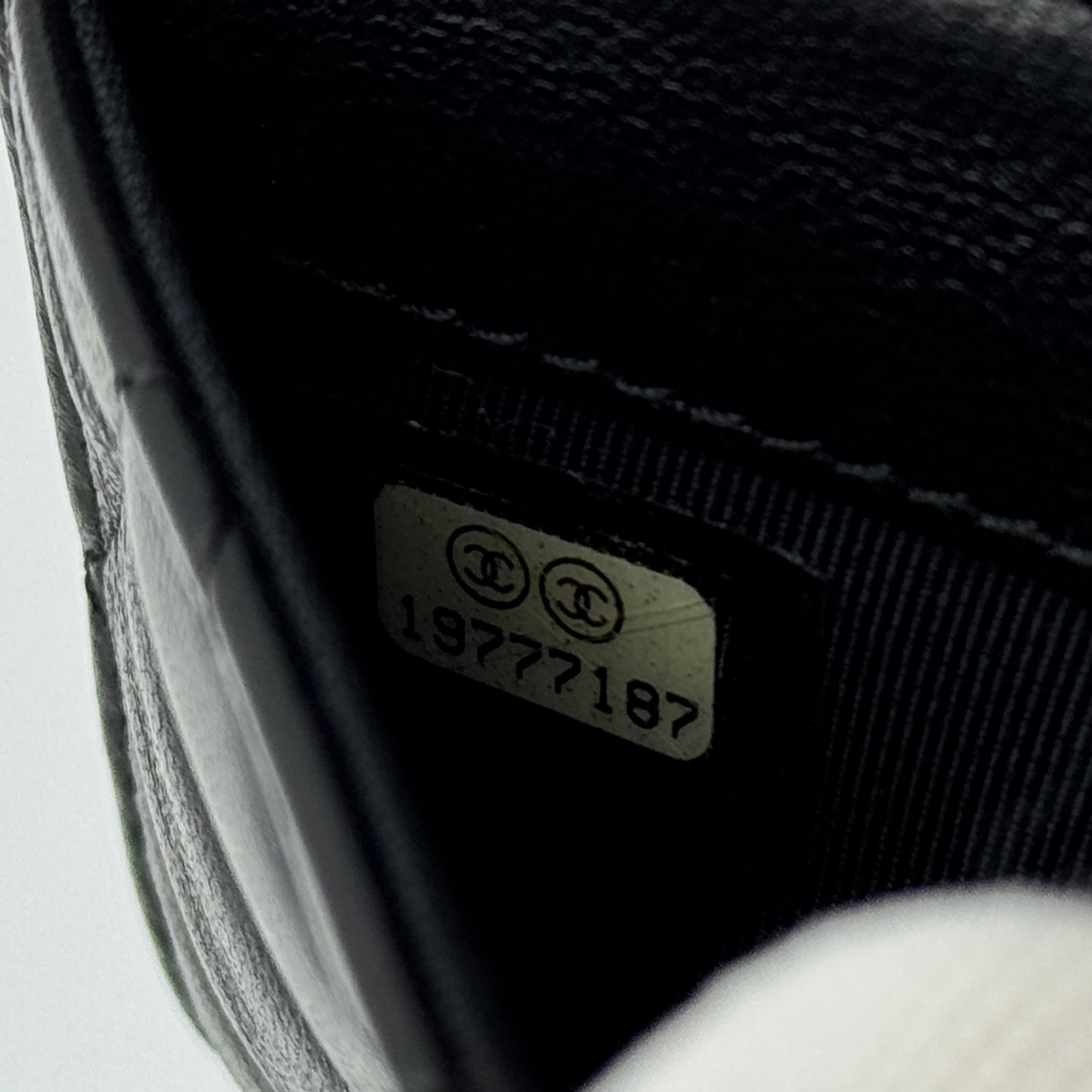 Chanel Black Quilted Classic Lambskin Card Holder