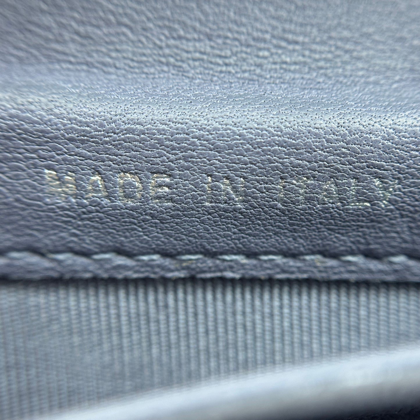 Chanel CC French Wallet in blue quilted leather