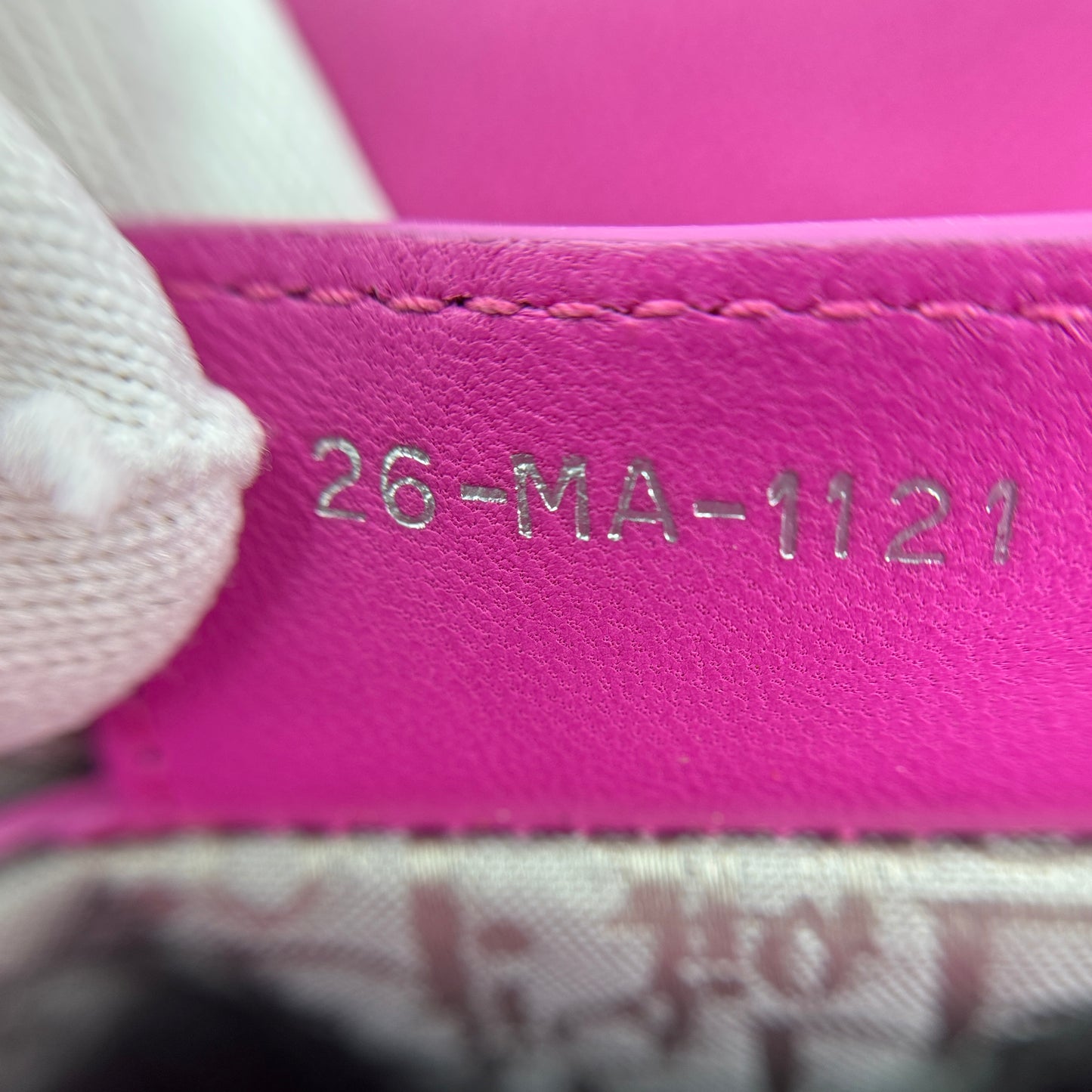 Lambskin Cannage Medium Lady Dior Pink