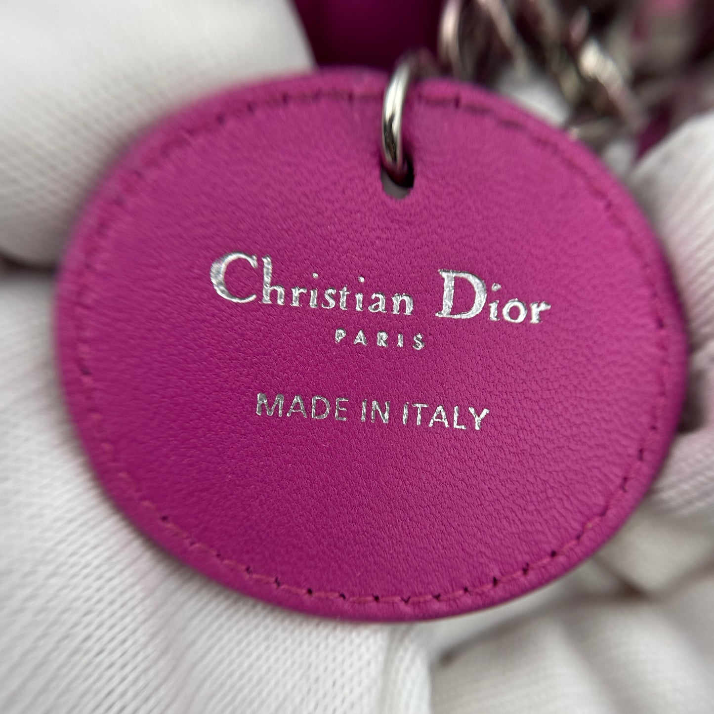 Lambskin Cannage Medium Lady Dior Pink