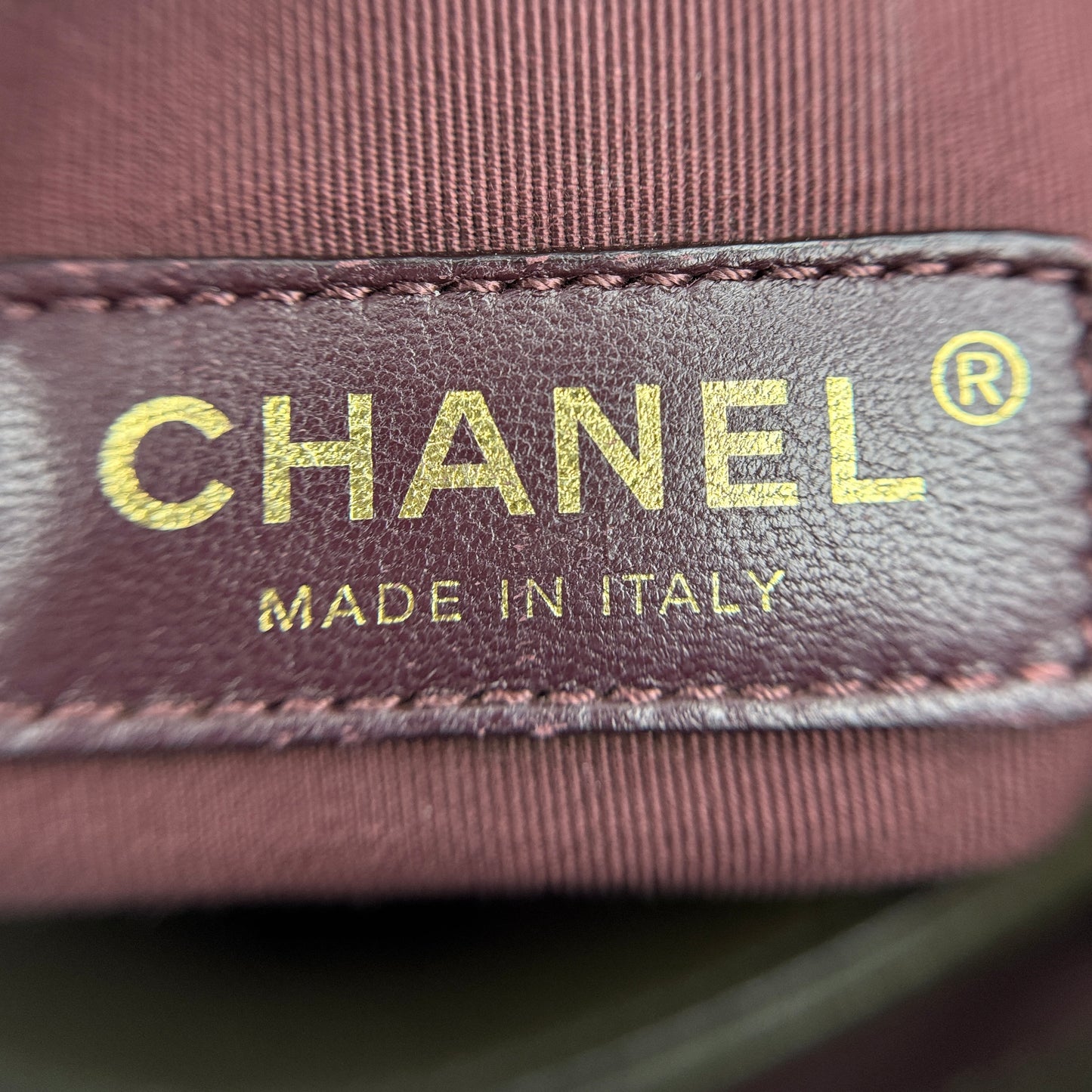 Paris-Rome Gold Bar Tote Brown