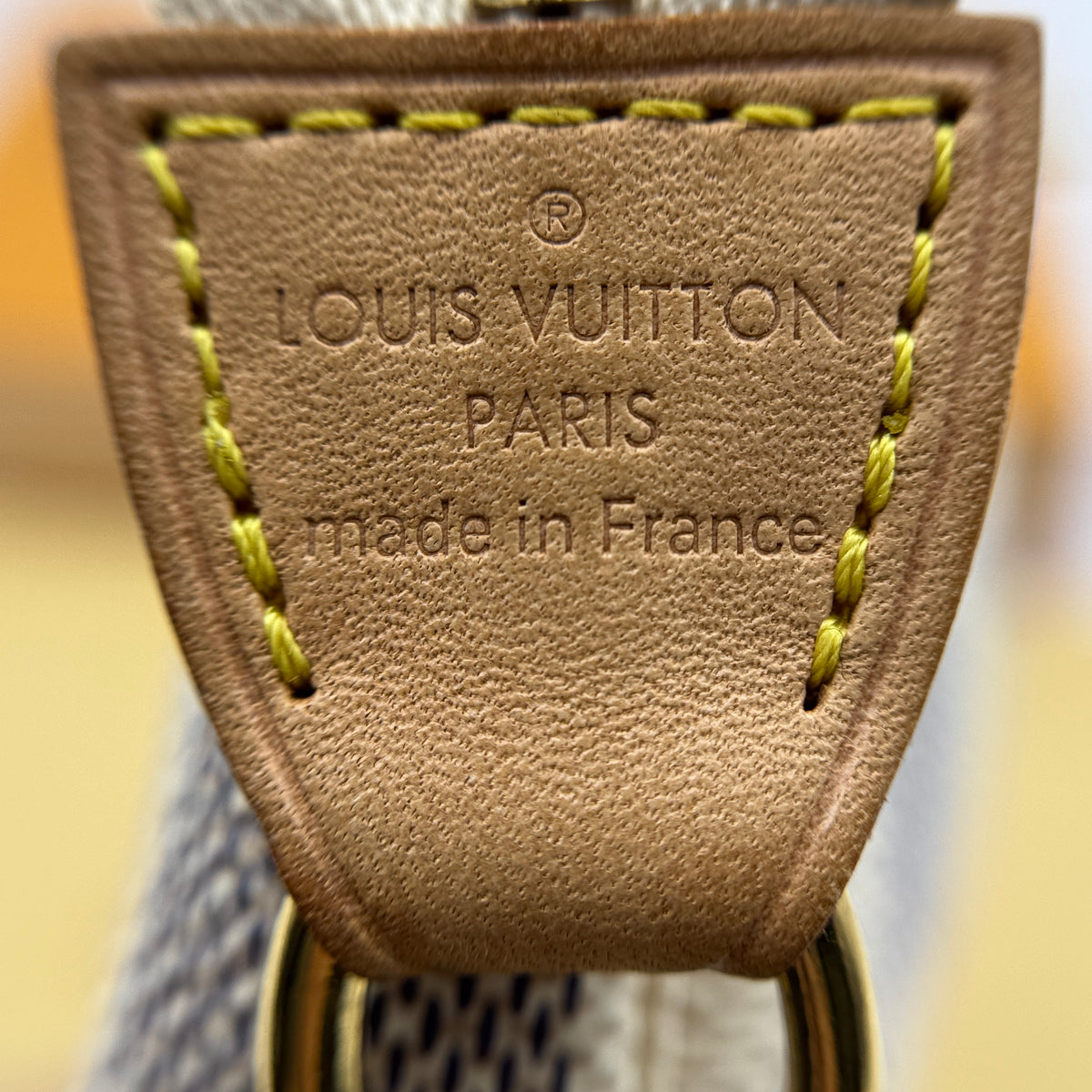 Louis Vuitton Damier Azur Mini Pochette Accessories — view 7 of 9 Damier Azur Mini Pochette Accessories, view 7 of 9