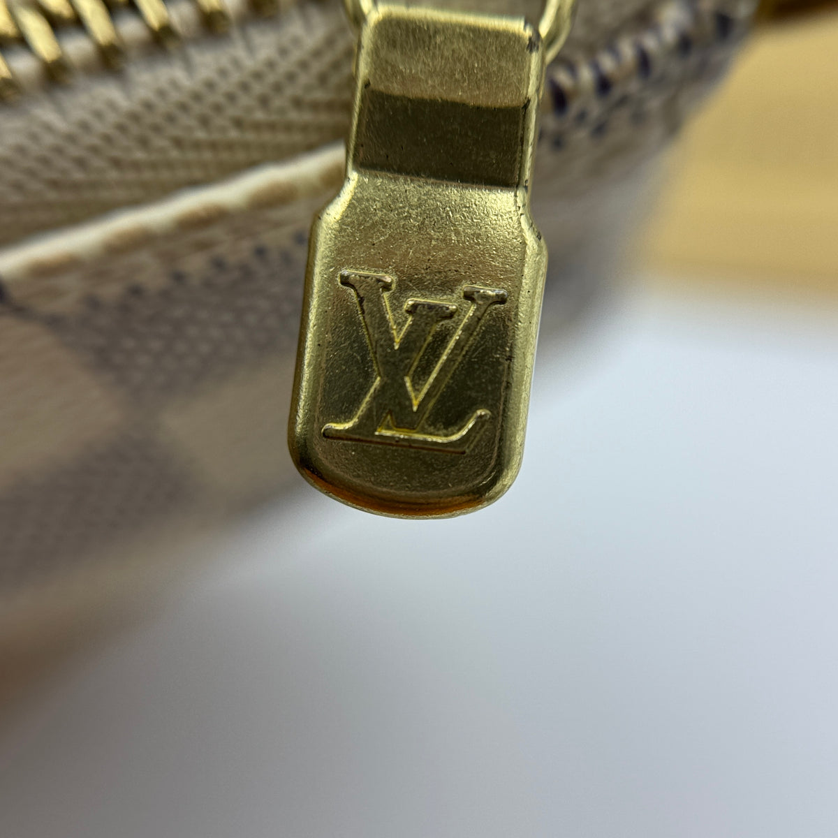Louis Vuitton Damier Azur Mini Pochette Accessories — view 6 of 9 Damier Azur Mini Pochette Accessories, view 6 of 9