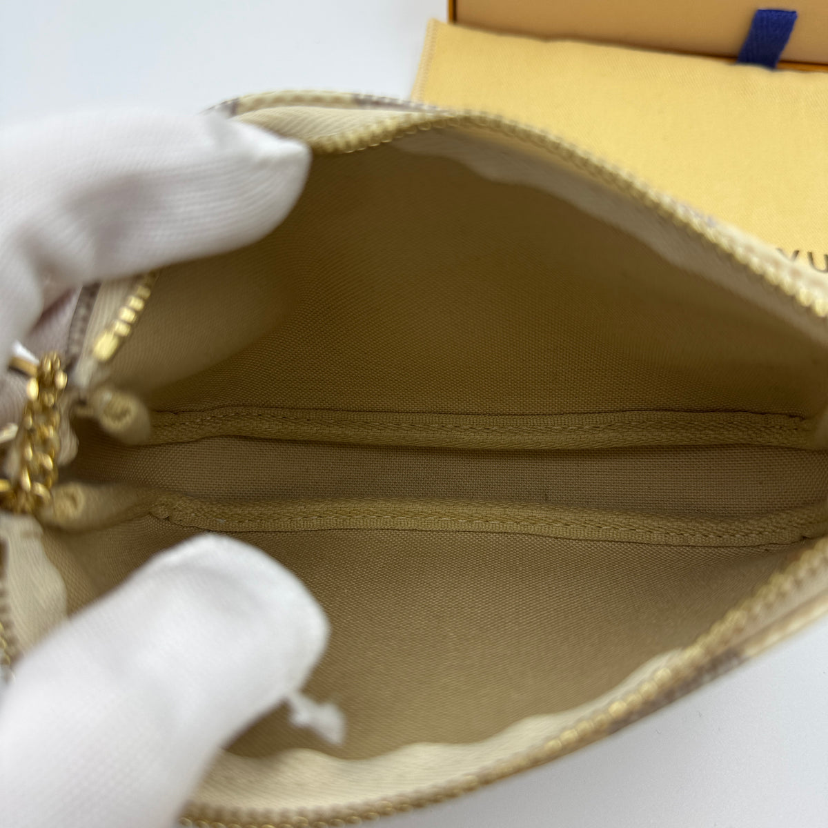 Louis Vuitton Damier Azur Mini Pochette Accessories — view 2 of 9 Damier Azur Mini Pochette Accessories, view 2 of 9