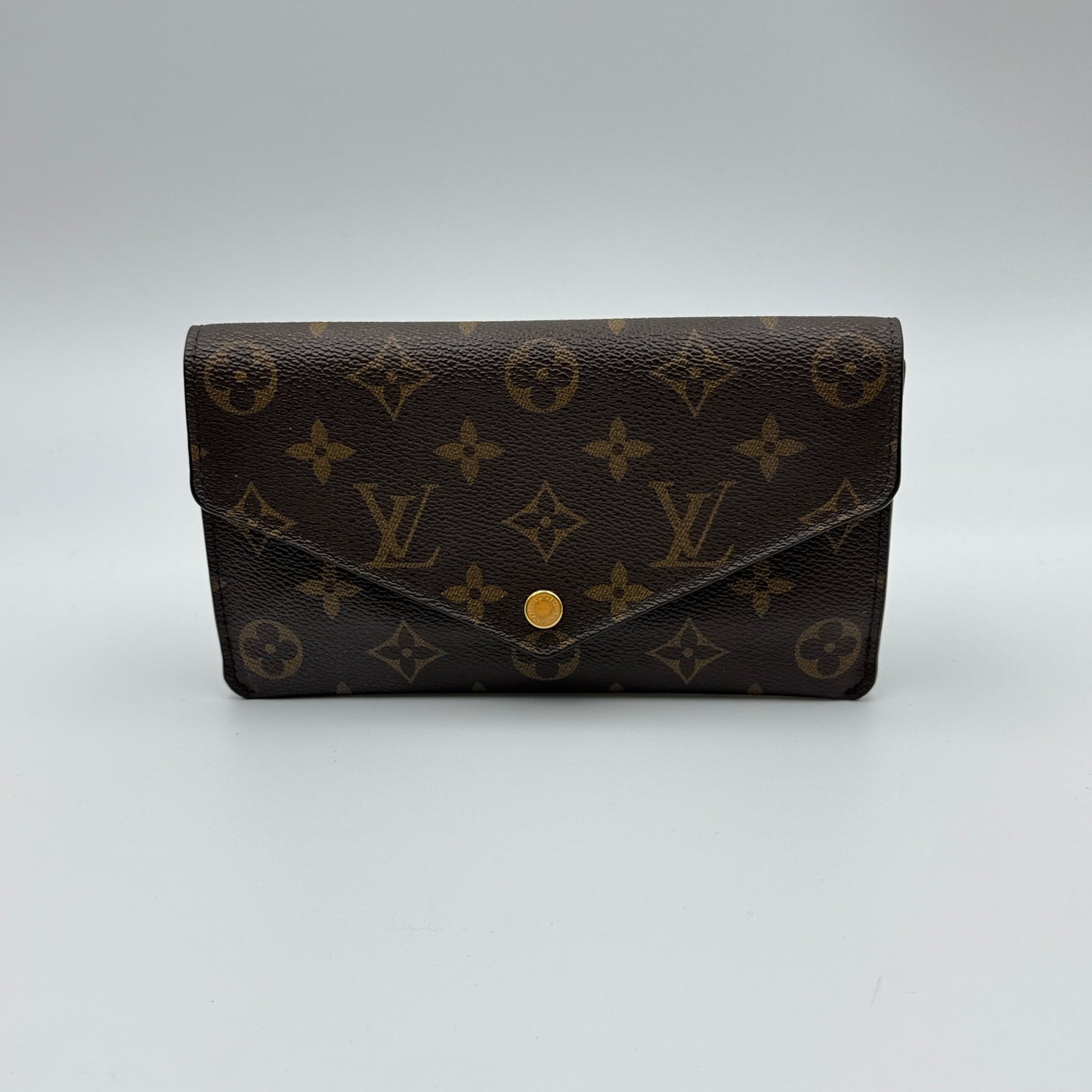 Jeanne Monogram Canvas Wallet Rose Ballerine