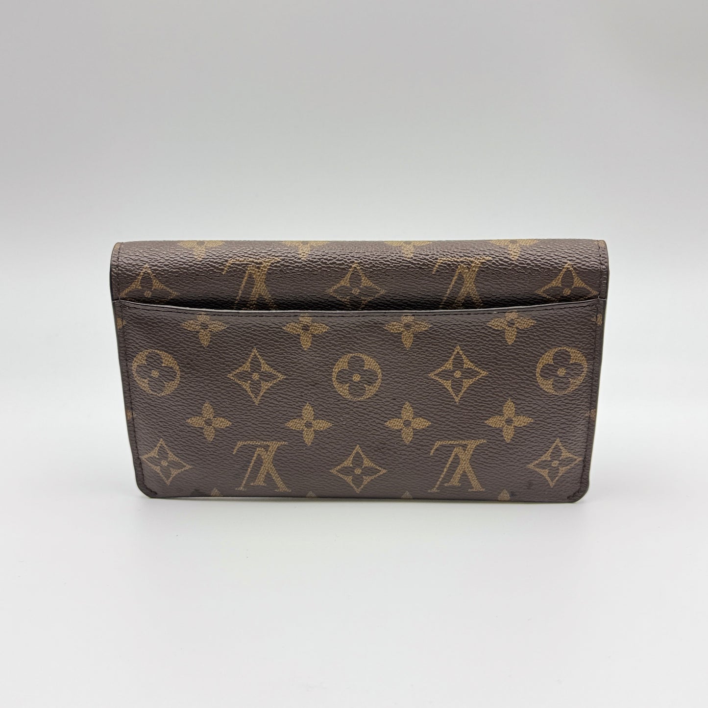 Jeanne Monogram Canvas Wallet Rose Ballerine