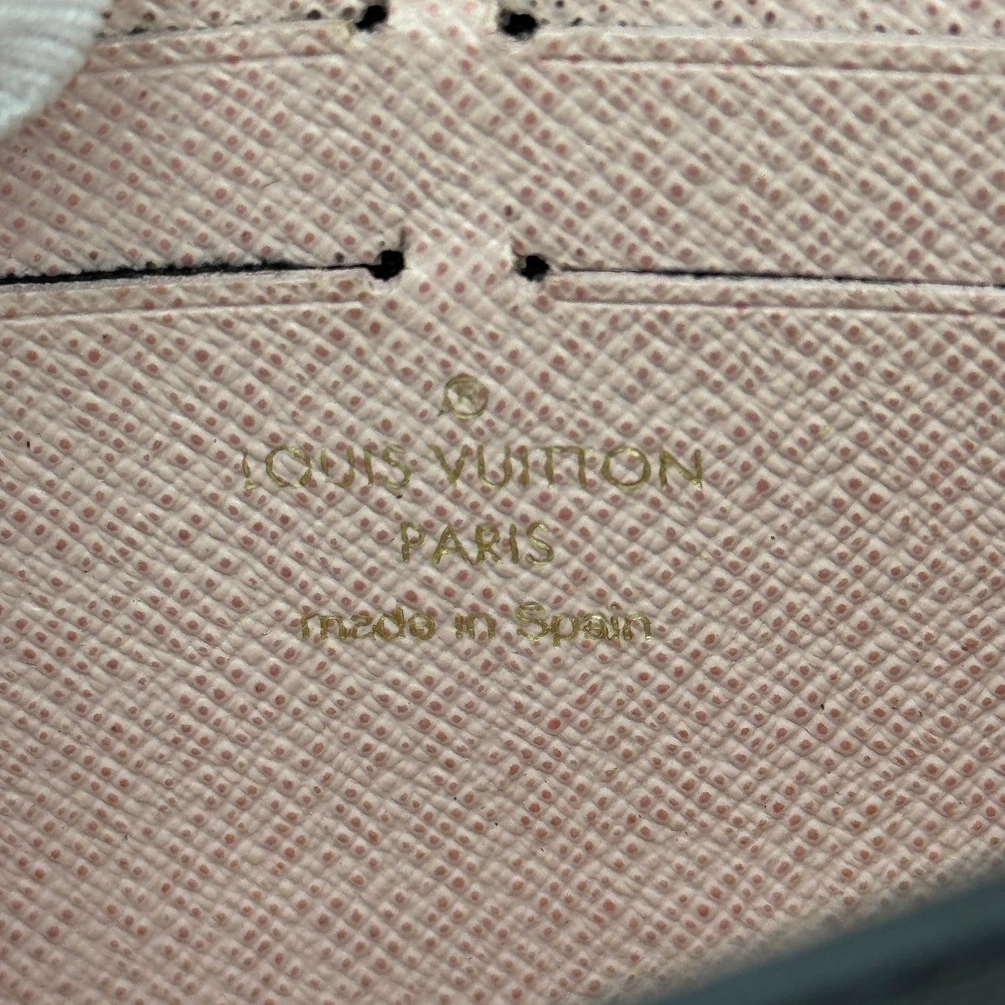 Jeanne Monogram Canvas Wallet Rose Ballerine