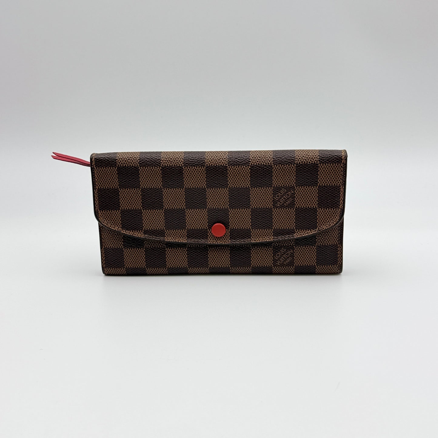 Louis Vuitton Damier Ebene Canvas Emilie Wallet