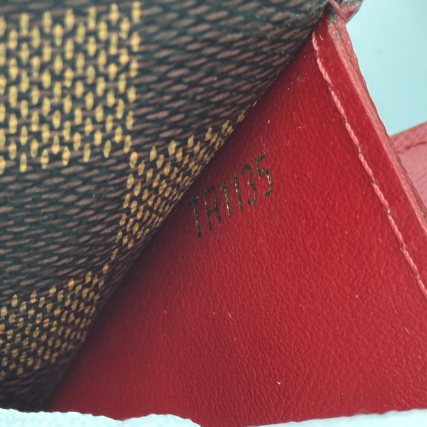 Louis Vuitton Damier Ebene Canvas Emilie Wallet