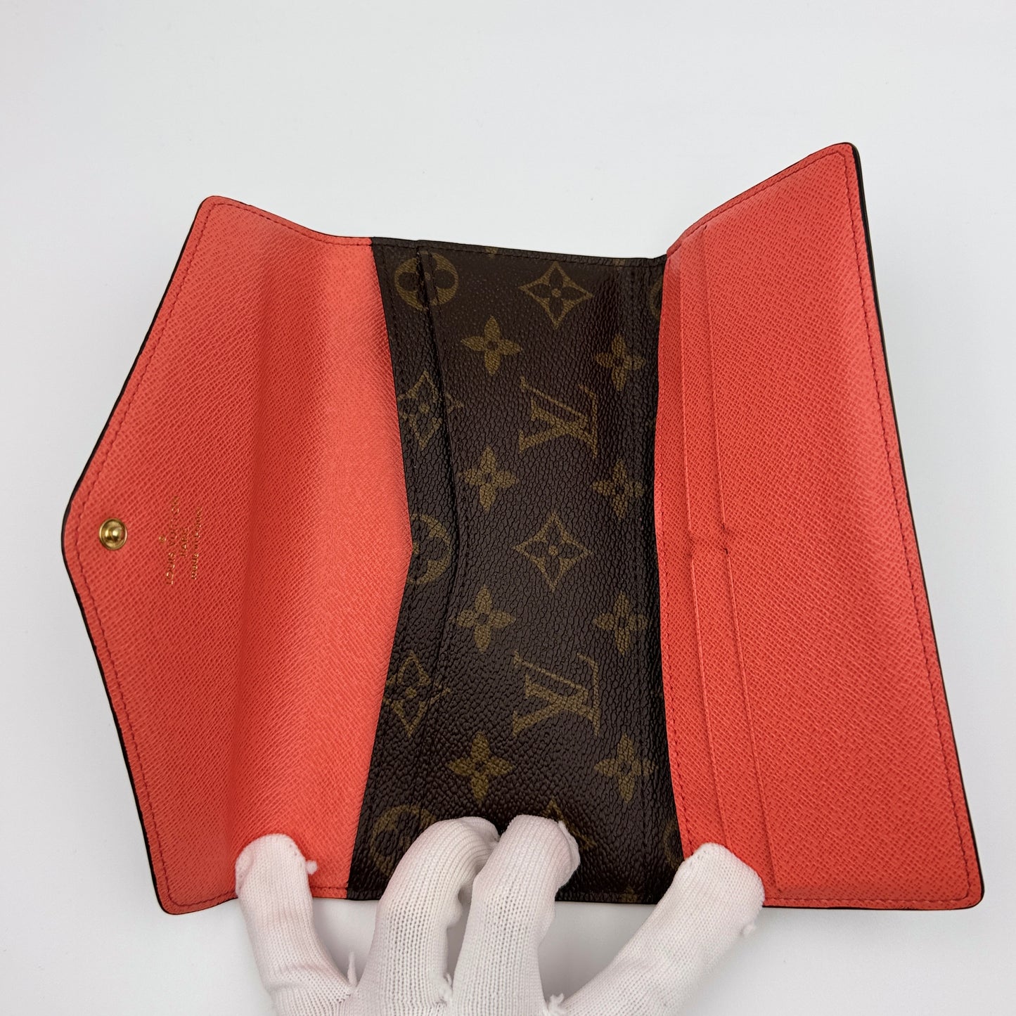 Monogram Josephine Wallet Orange