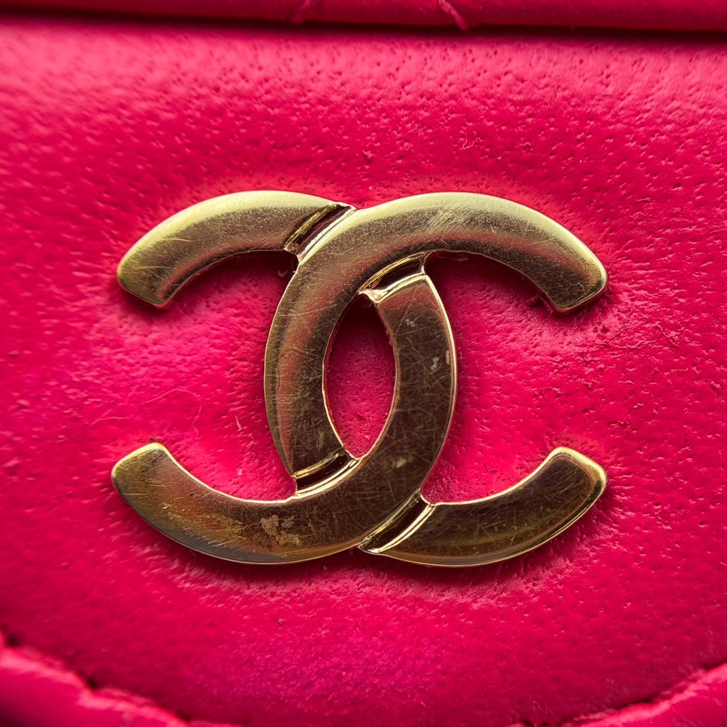 Pink Lambskin Leather Wallet