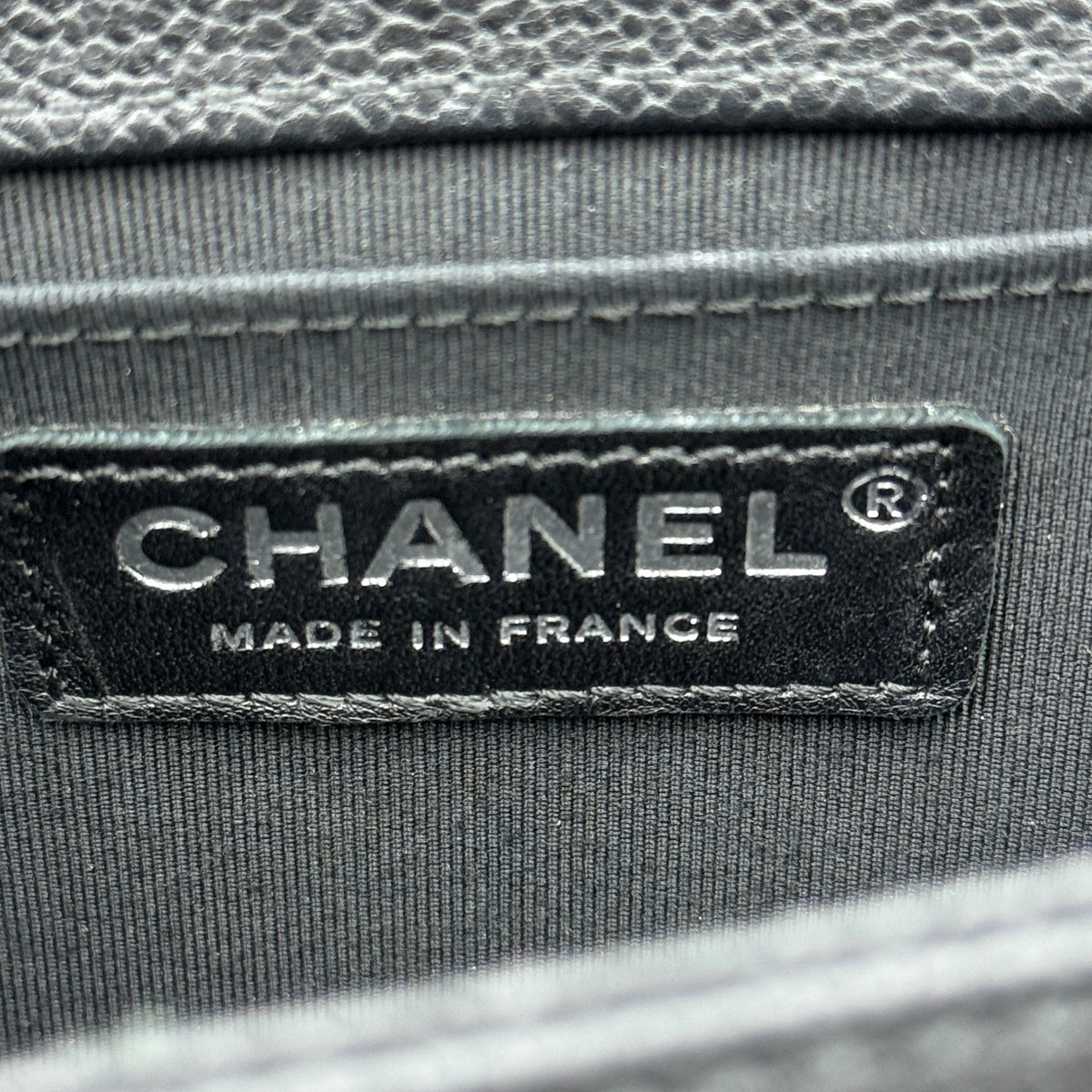 Chanel Caviar Quilted Old Medium Boy Flap Black — view 6 of 9 Caviar Quilted Old Medium Boy Flap Black, view 6 of 9