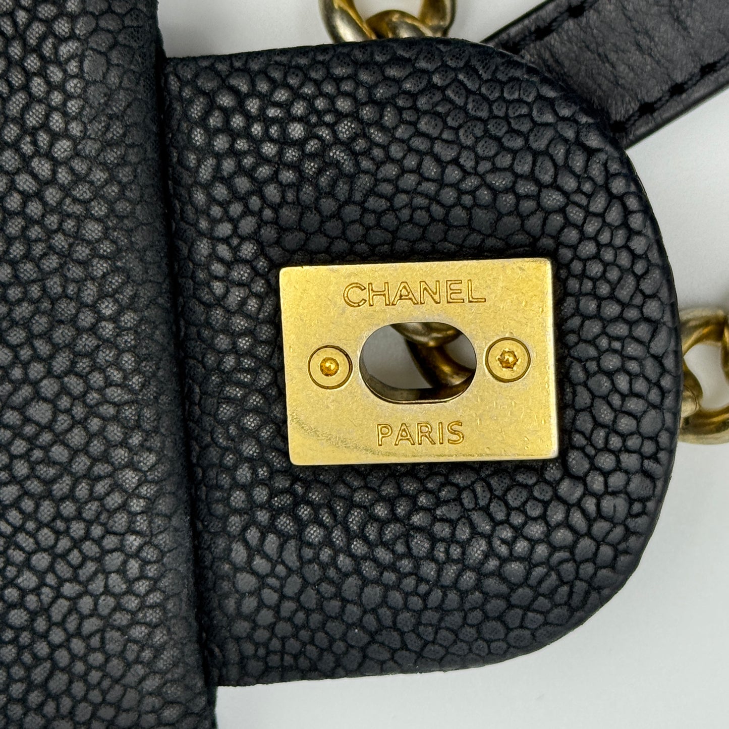 Medium Globe Trotter Flap Bag Black Tote