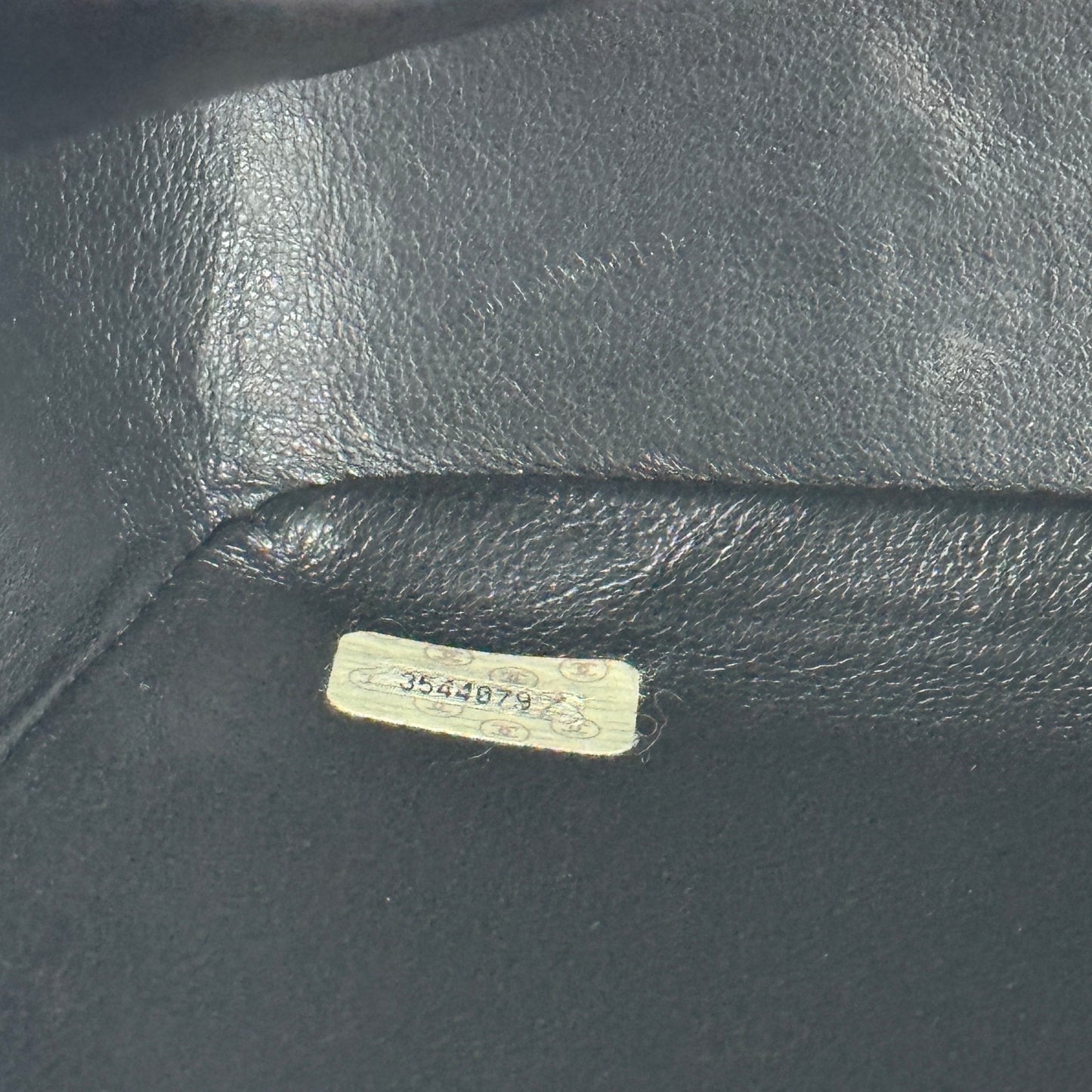 Vintage CC Lock Pocket Chain Tote Quilted Caviar Large