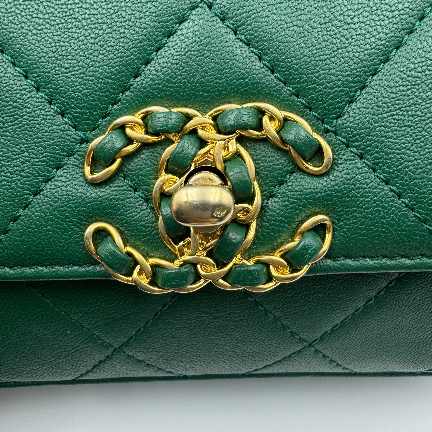 Chain Infinity Waist Bag Green