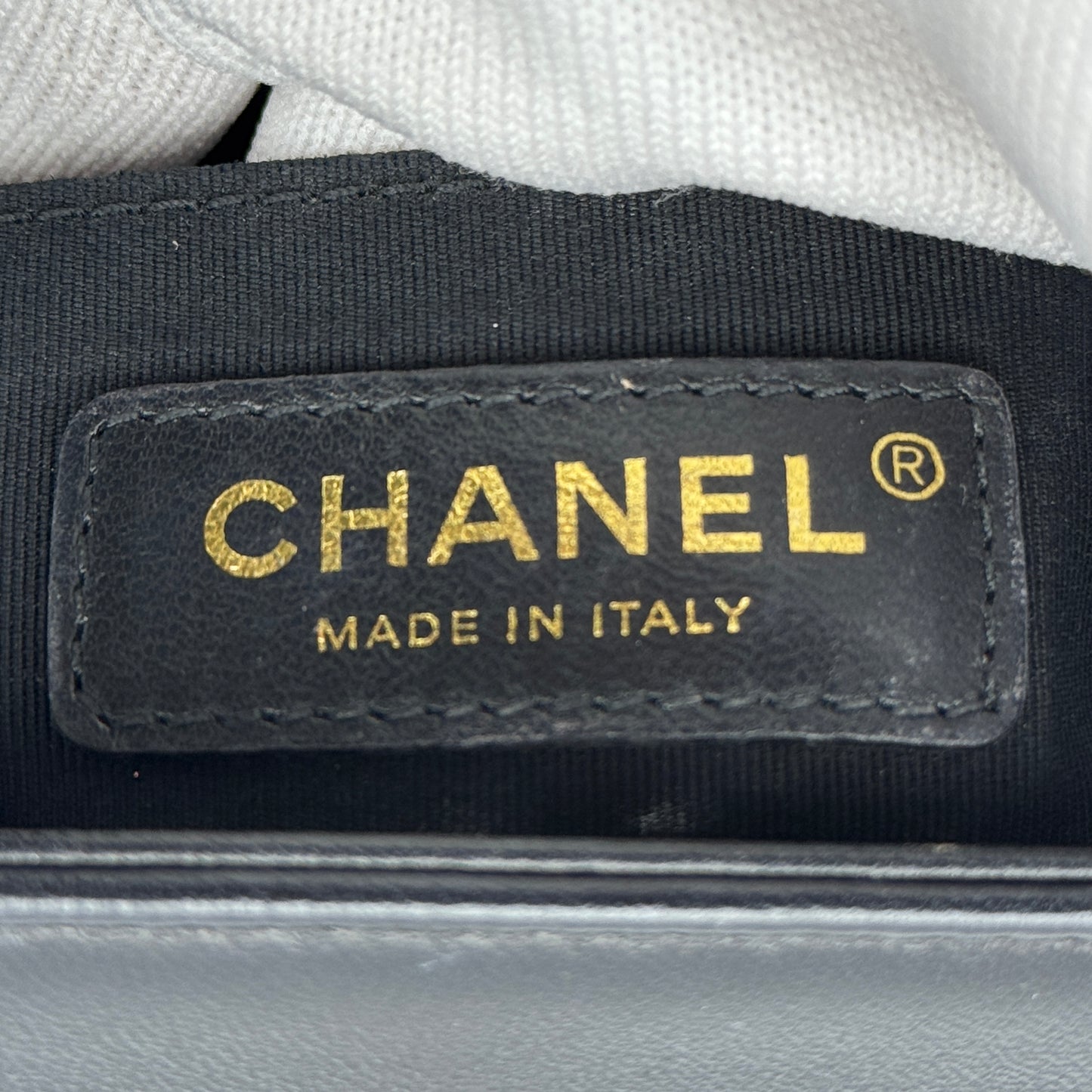 Black Lambskin Quilted Boy Bag Small Aged Gold Hardware