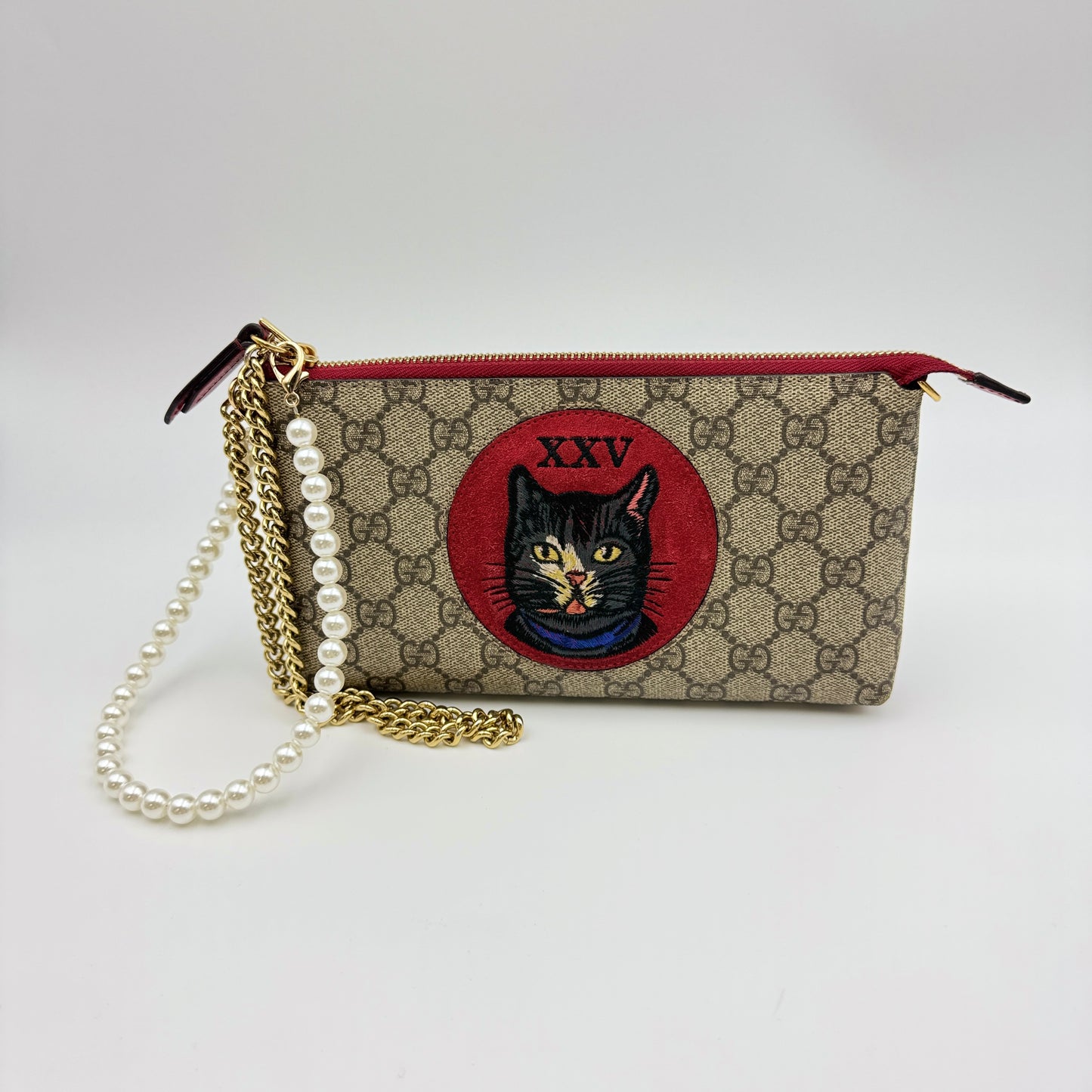 Soft GG Supreme Monogram Mystic Wallet Clutch