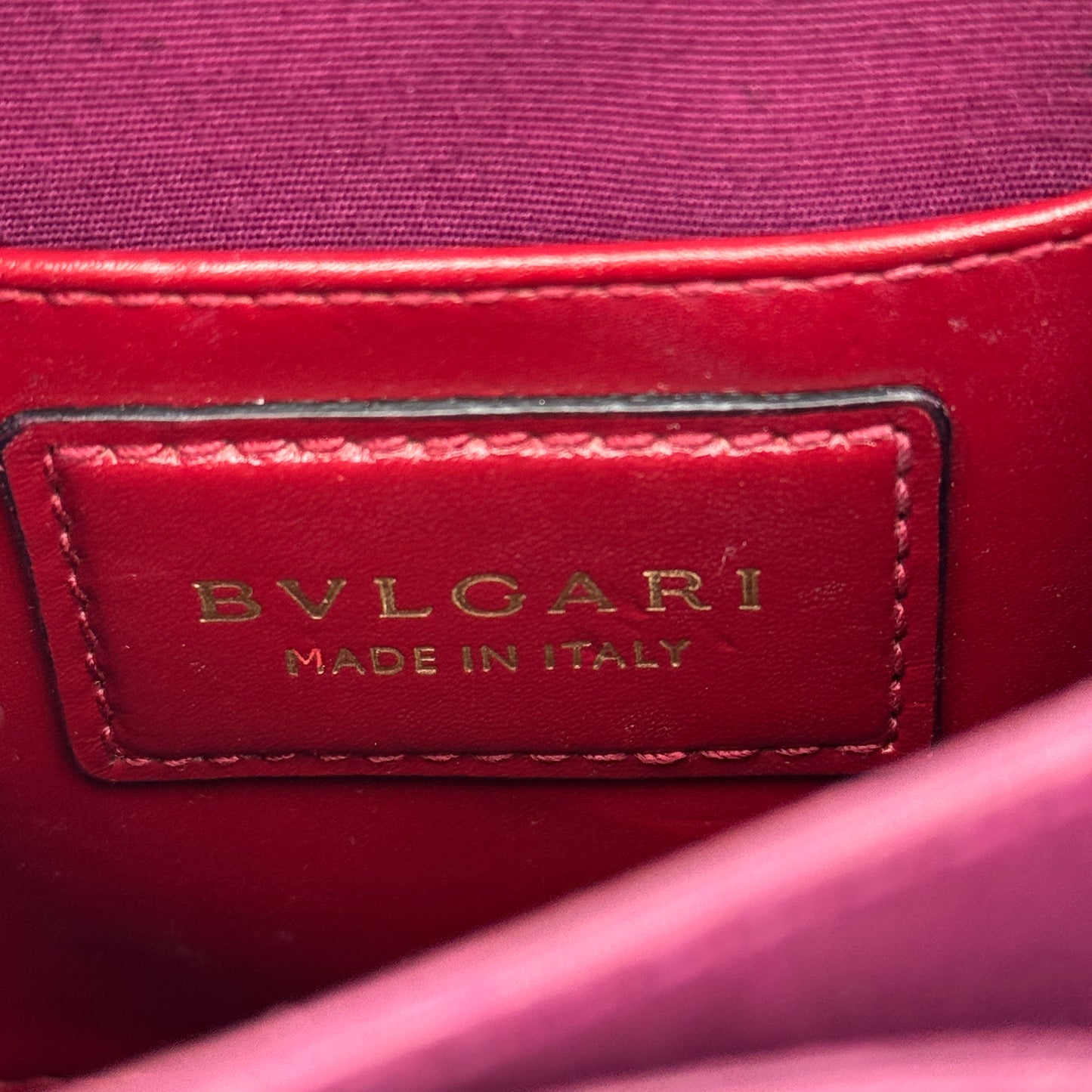 Bvlgari Serpenti Forever Small Leather Top Handle Crossbody Bag Burgundy