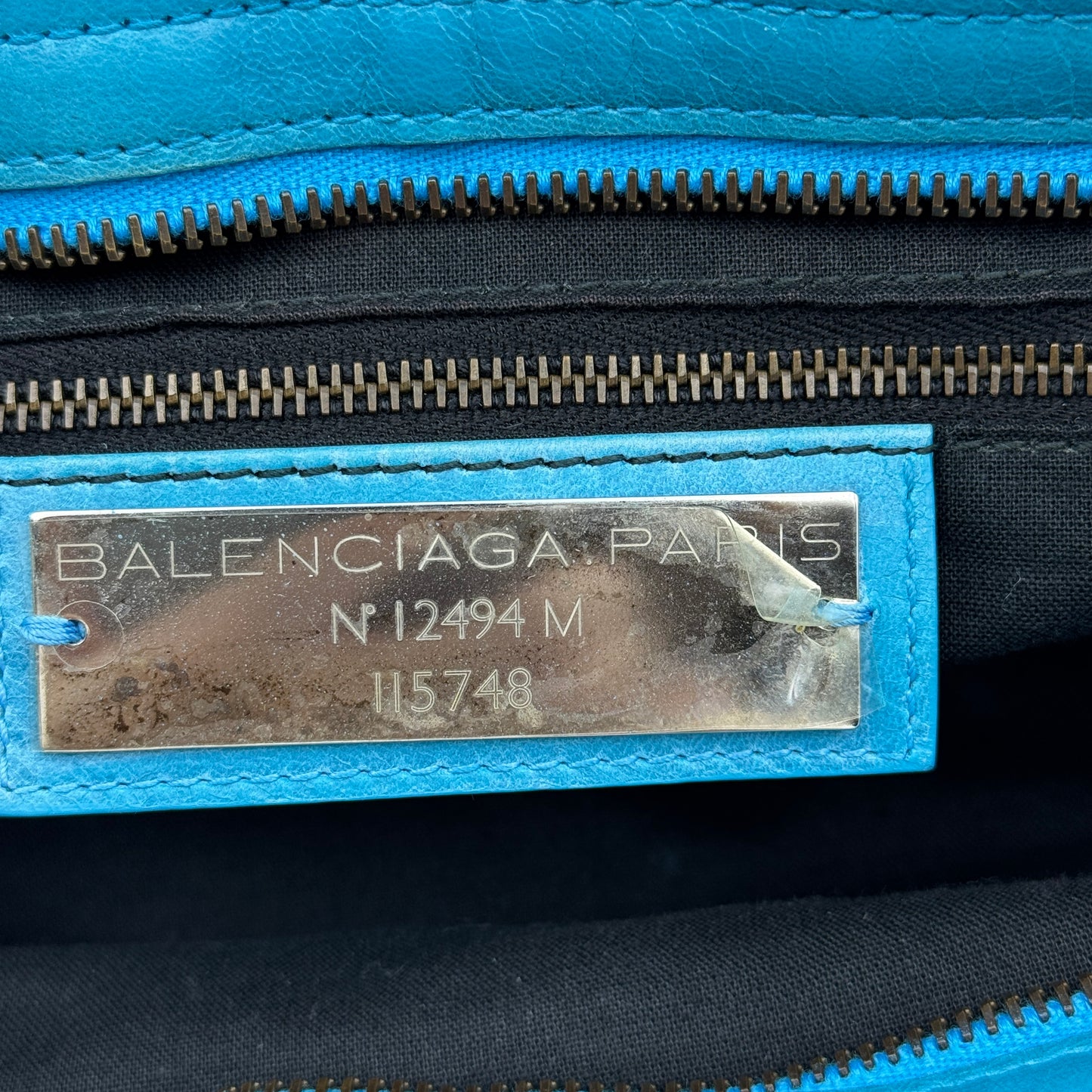 City Classic Studs Bag Leather Medium Turquoise