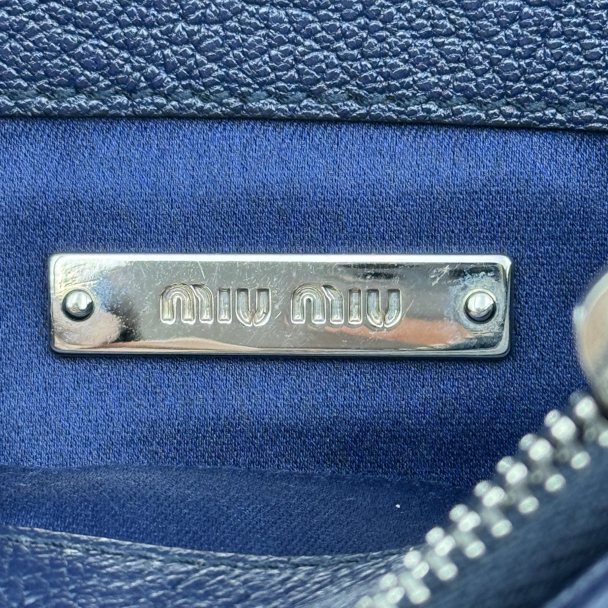 Miu Miu Denim Crystal Embellished Shoulder Bag — view 4 of 9 Denim Crystal Embellished Shoulder Bag, view 4 of 9