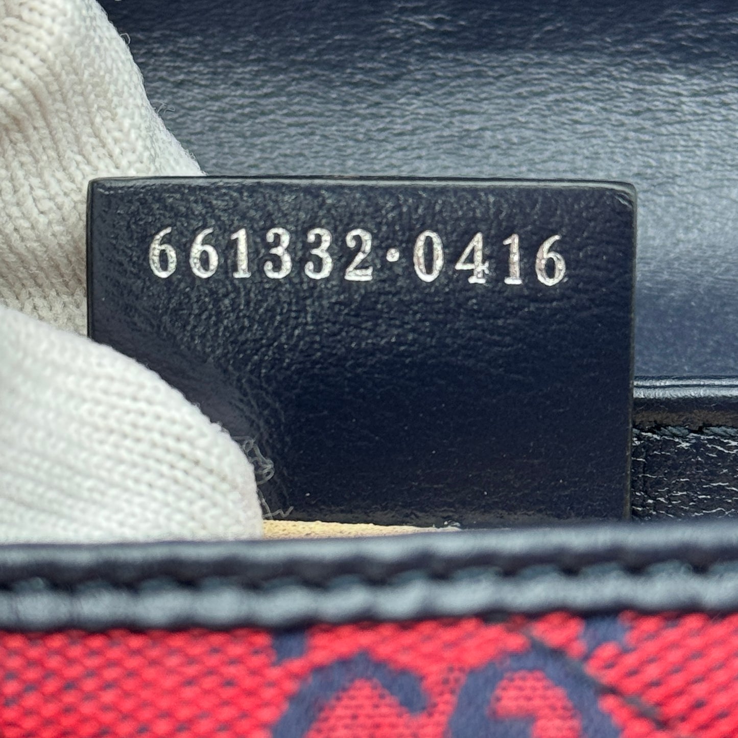 Monogram Multicolor Matelasse Diagonal Super Mini GG Marmont Shoulder Bag Red Blue