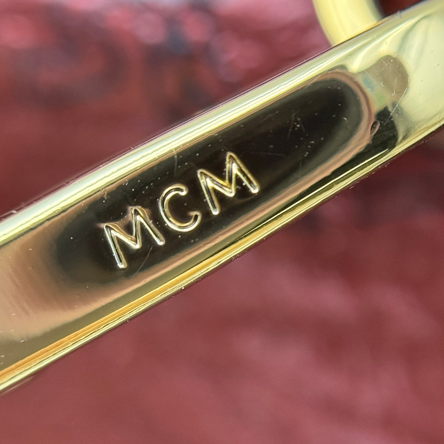 Burgundy/Black Leather X Mini Studded Strak-Bebe Boo Backpack