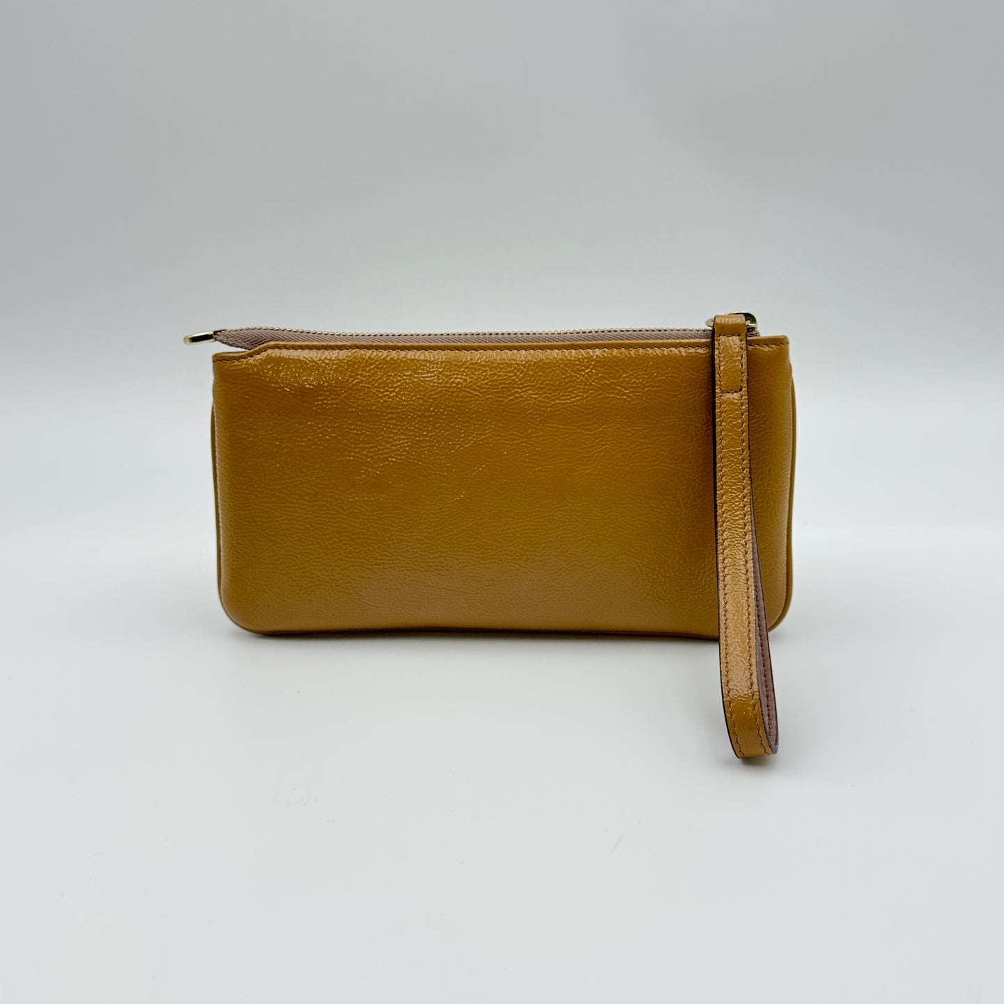 Soho patent leather clutch bag