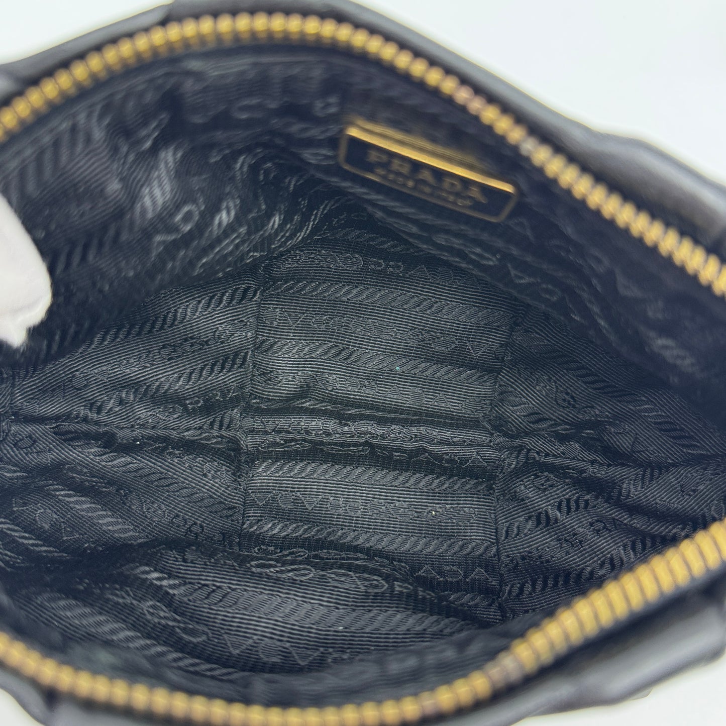 Black Leather Wrislet Small Purse