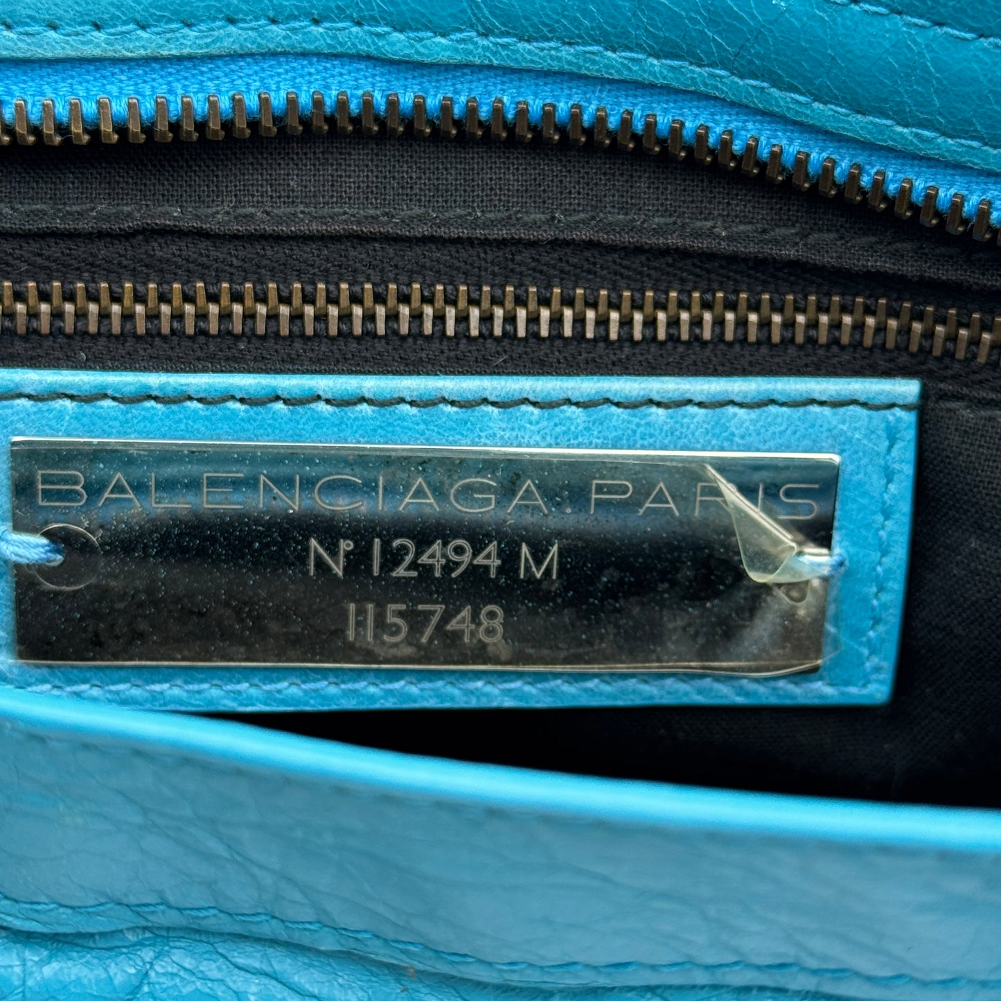 City Classic Studs Bag Leather Medium Turquoise