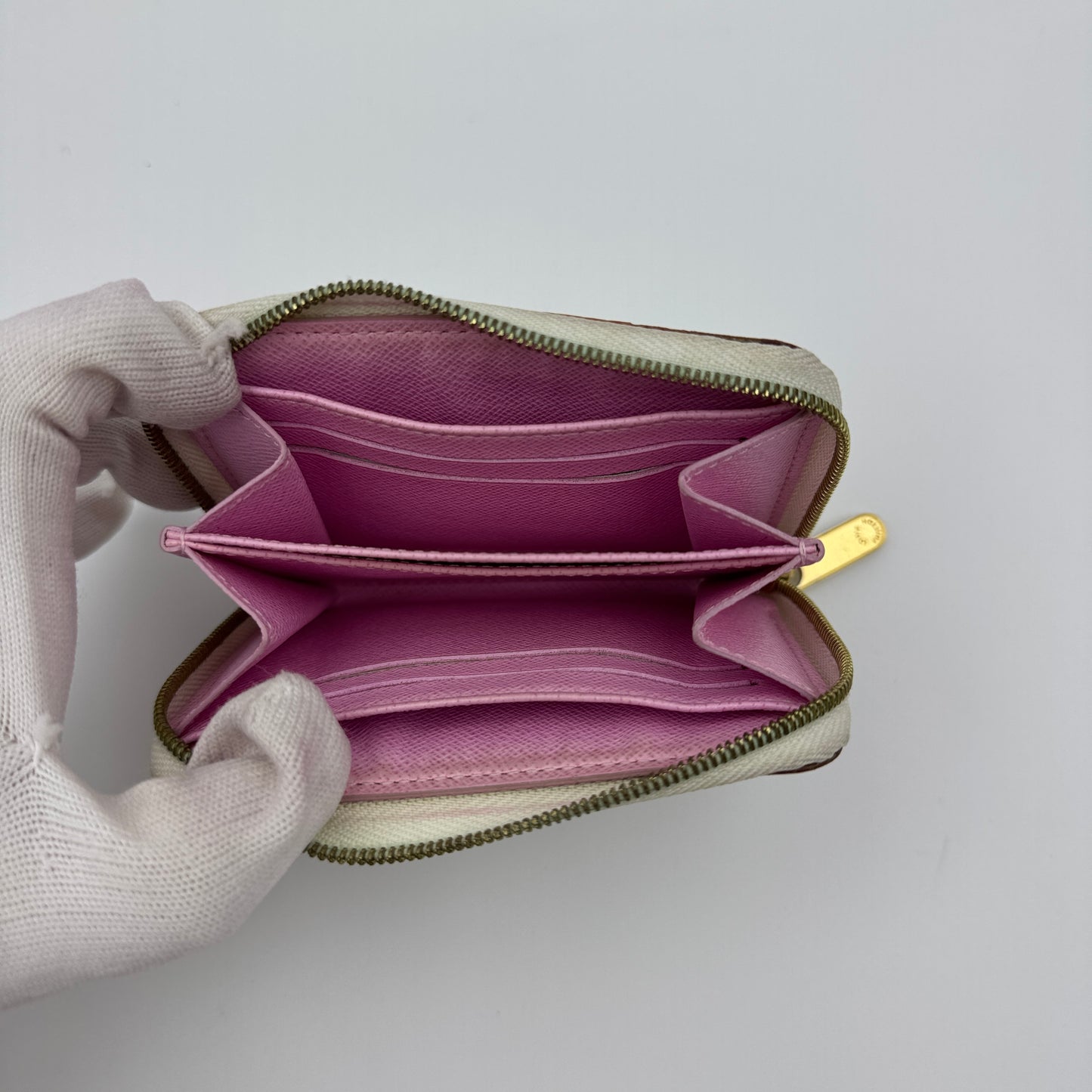 Zippy Coin Purse Case White Multicolor