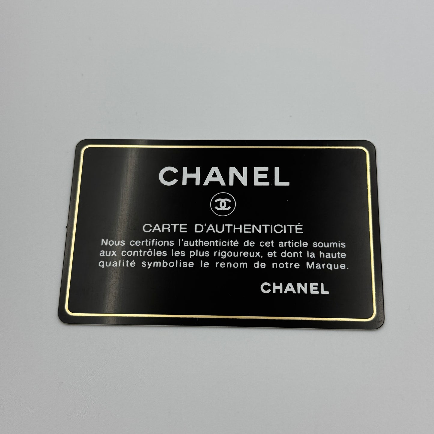 Calfskin Quilted Cambon Yen Wallet Black