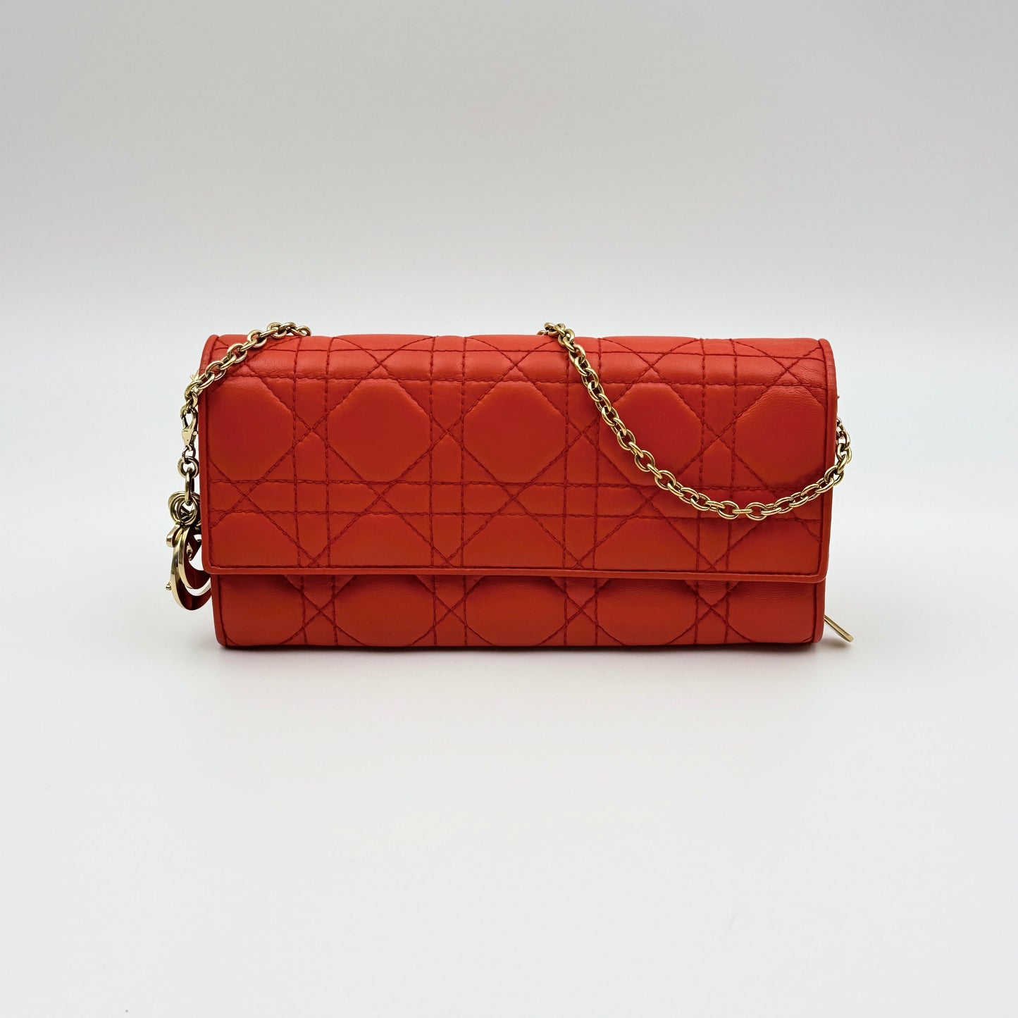 Wallet On Chain leather handbag shoulder bag