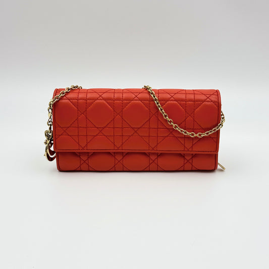 Wallet On Chain leather handbag shoulder bag