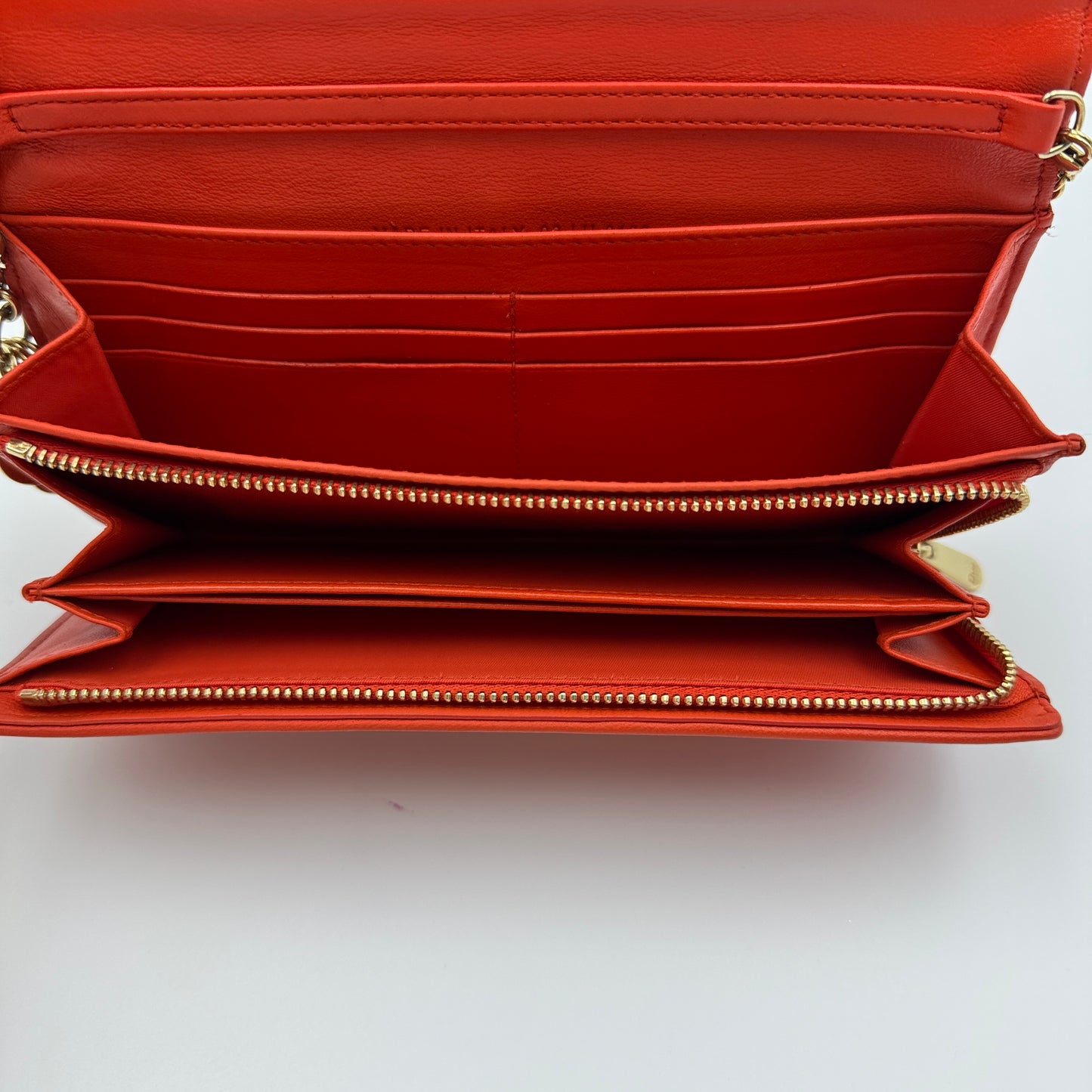 Wallet On Chain leather handbag shoulder bag
