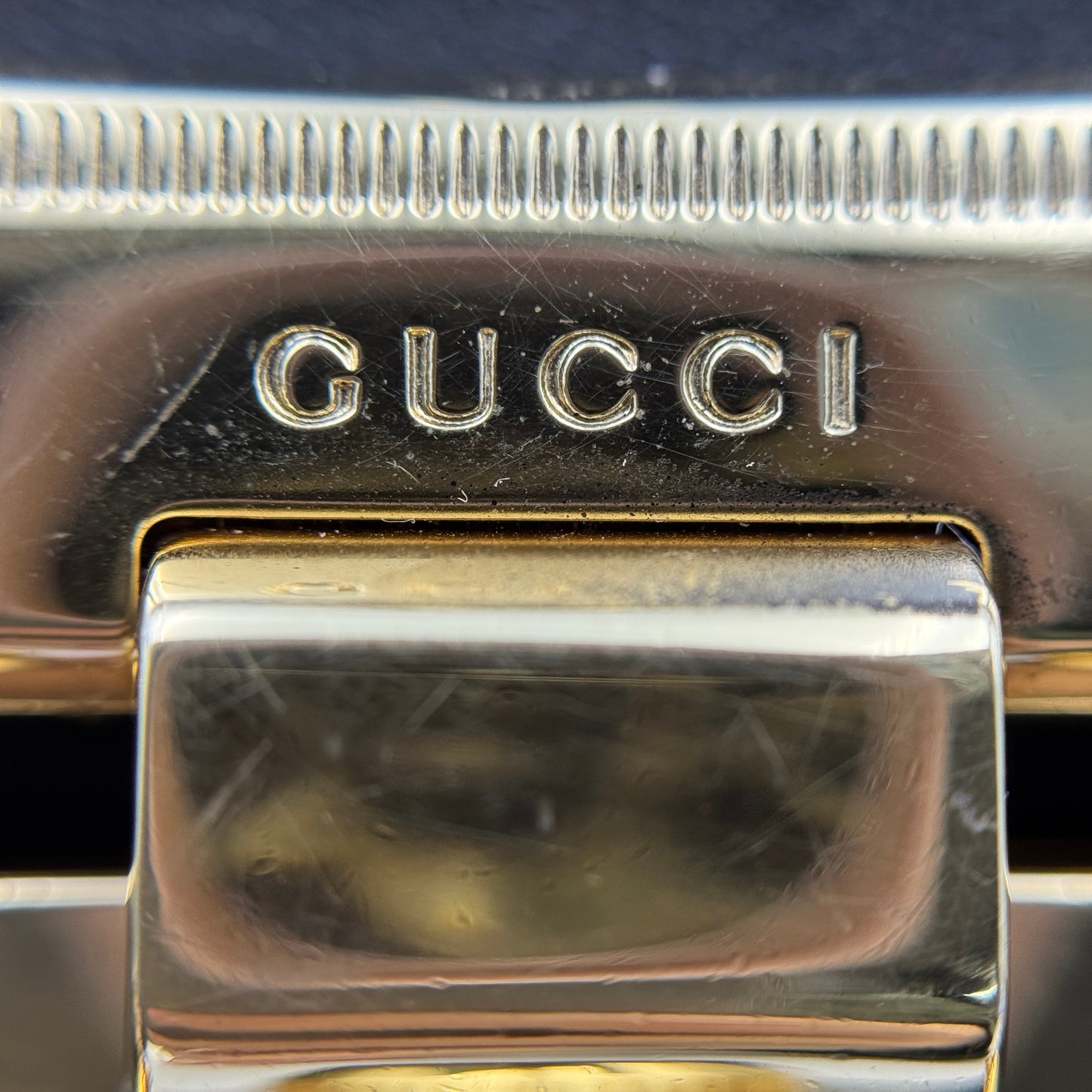 Pearly Padlock Shoulder Bag Studded Leather Small