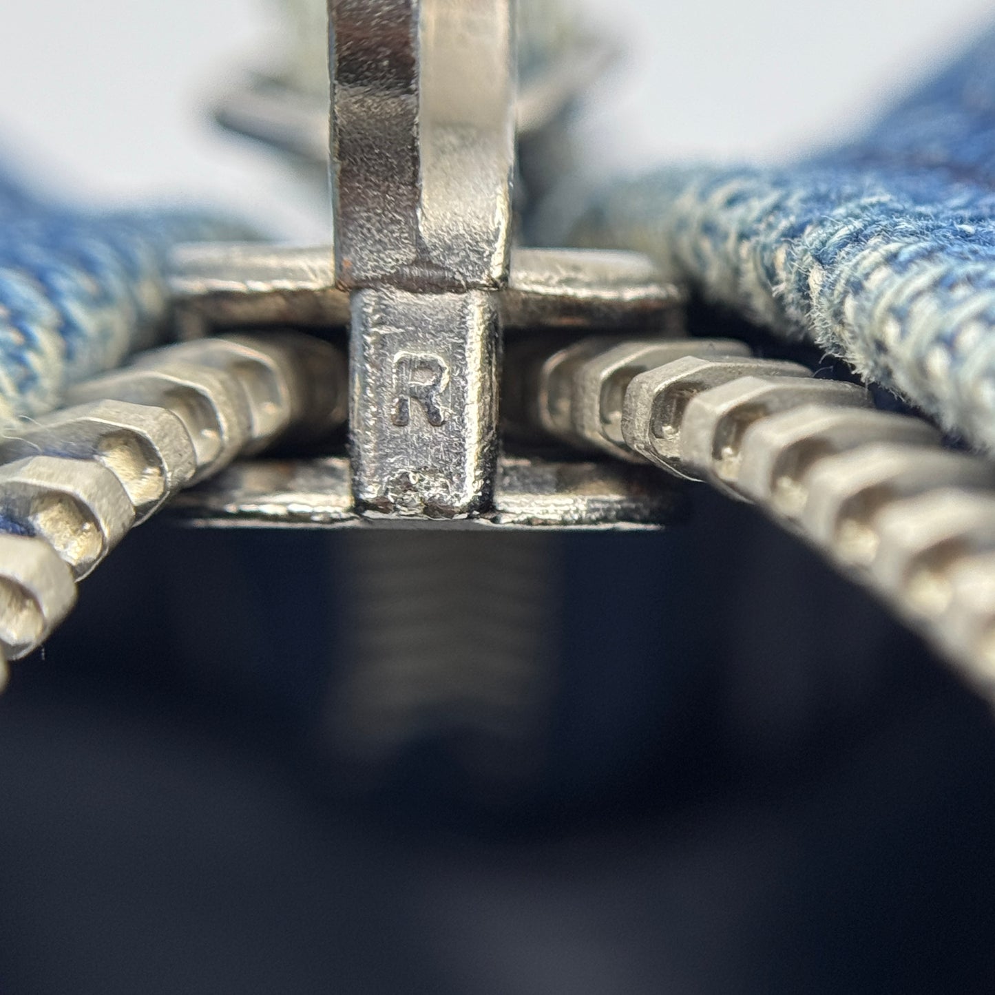 Vintage Vanity Case Printed Denim Medium