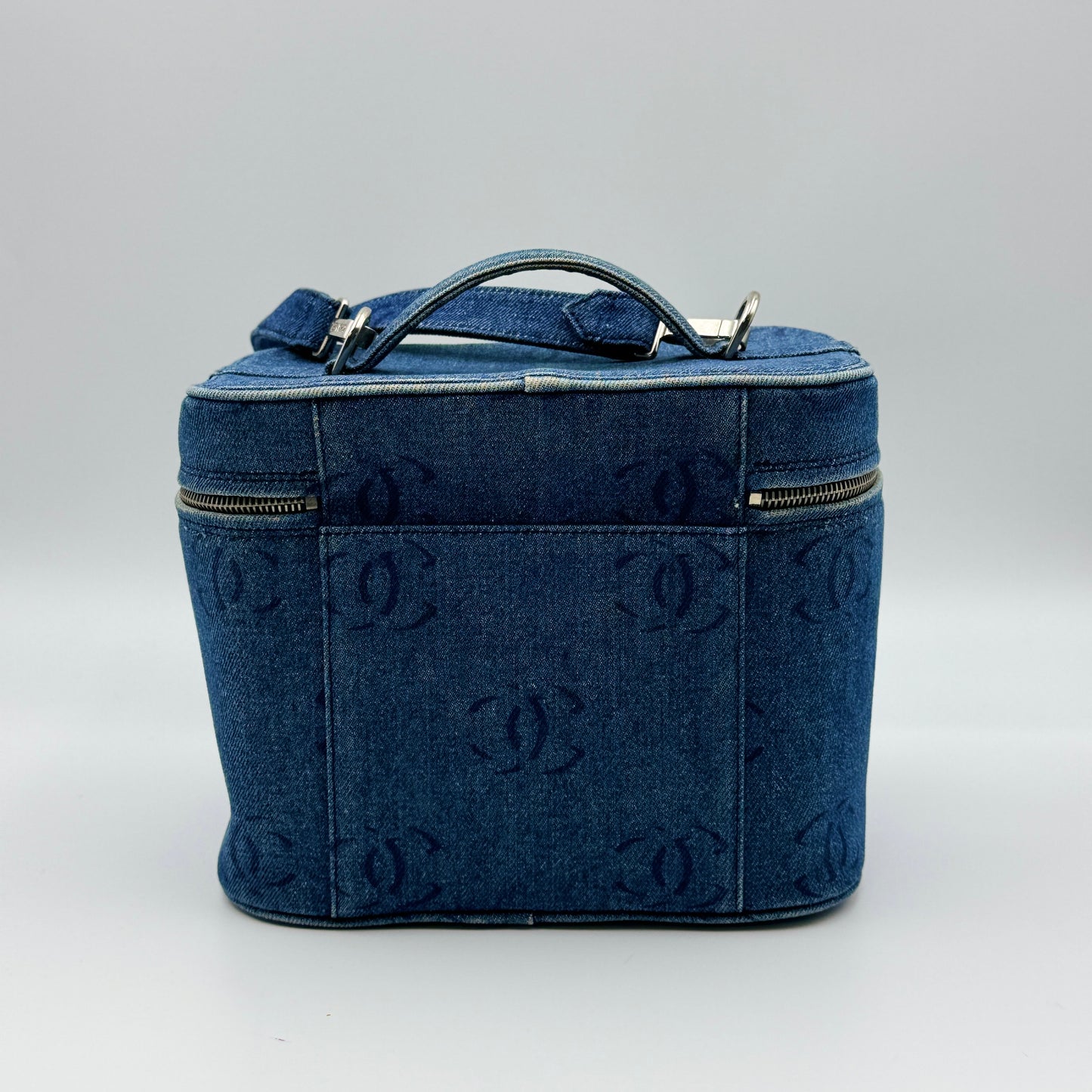 Vintage Vanity Case Printed Denim Medium