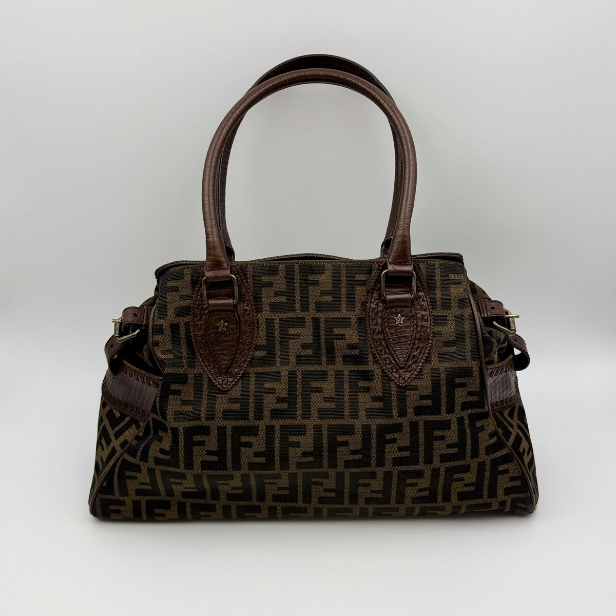 Fendi Zucca De Jour Tote Brown