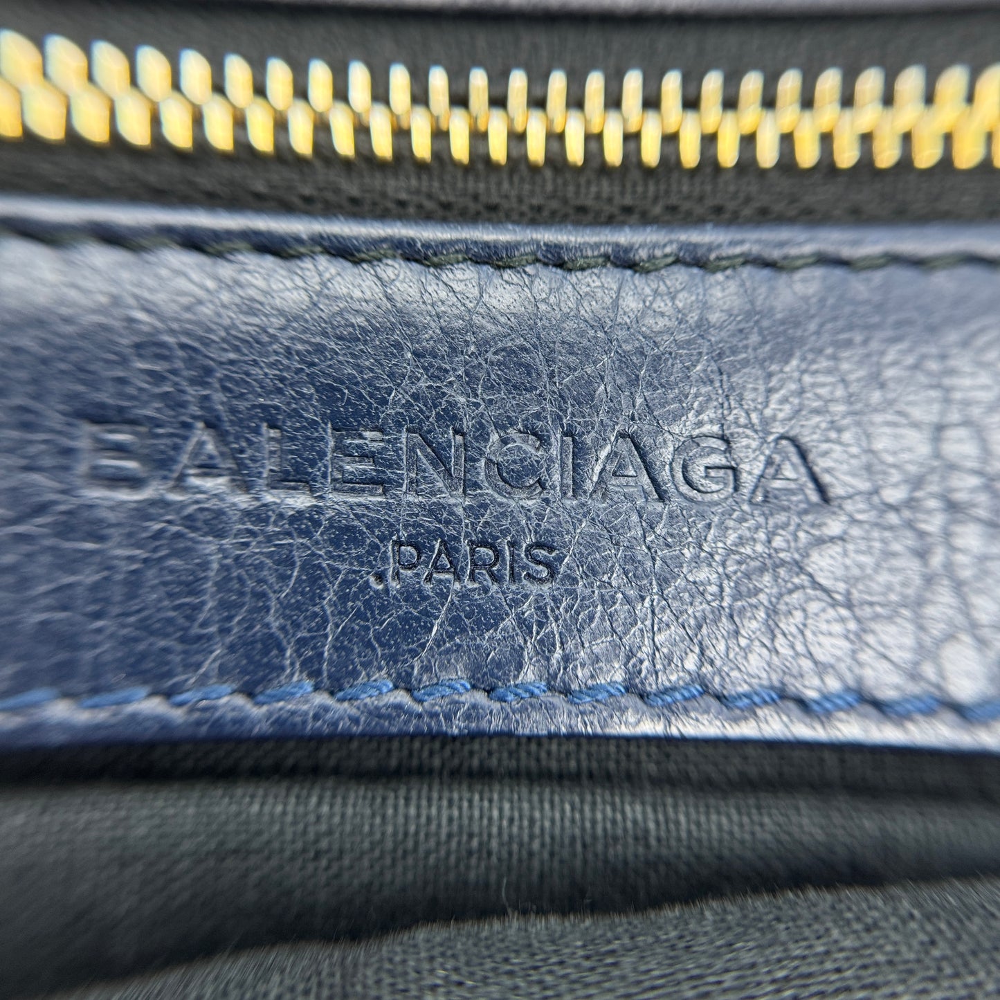 Envelop leather clutch Crossbody bag Blue