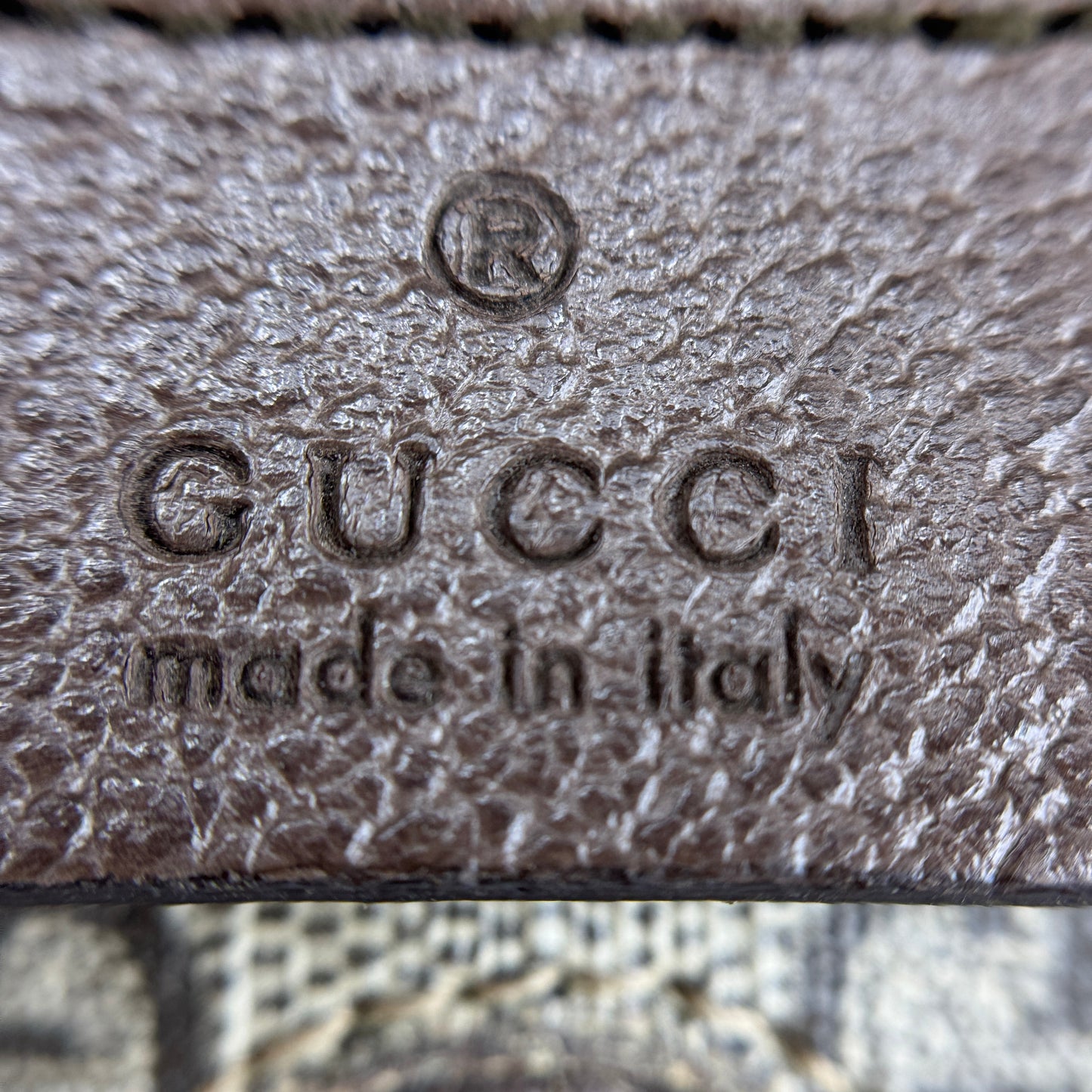 GG Supreme Monogram Neo Vintage Web Belt Bag Brown