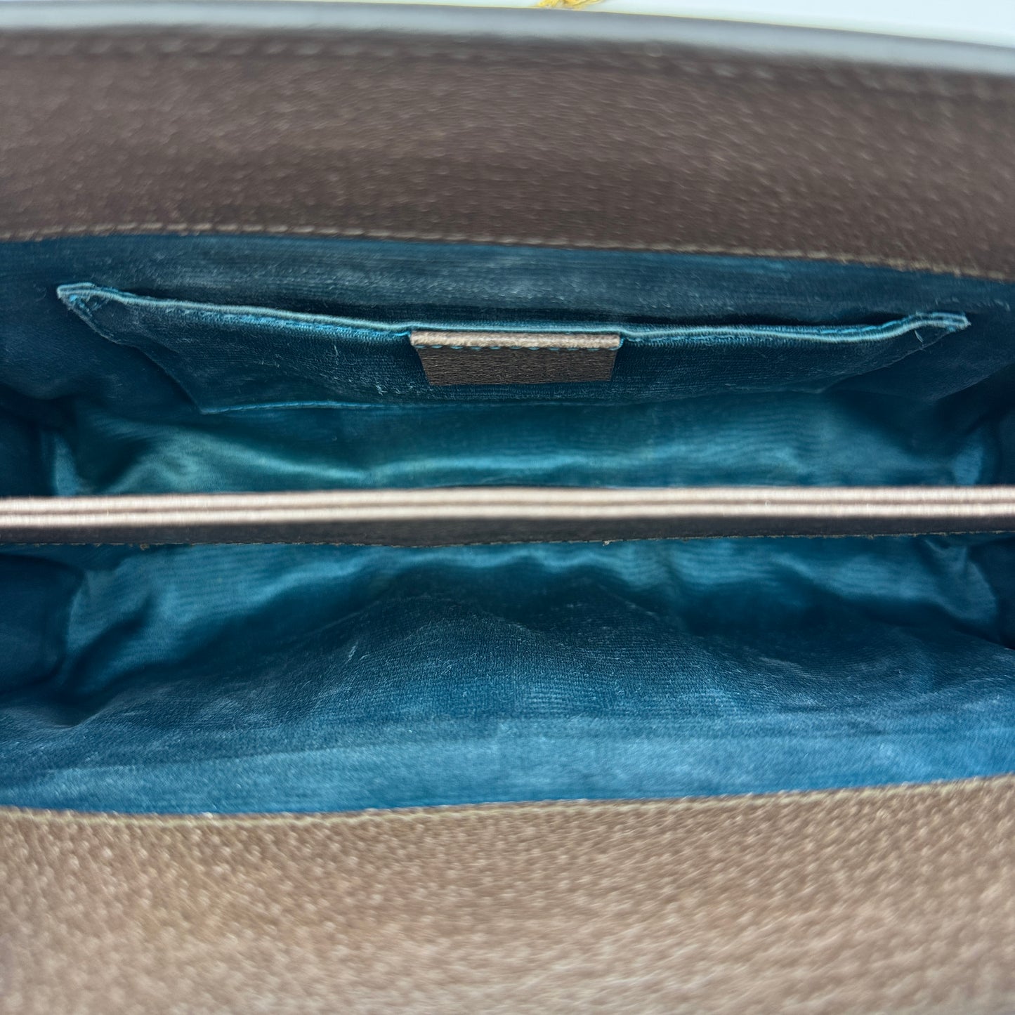 GG Supreme Monogram Web Small Ophidia Chain Shoulder Bag Brown