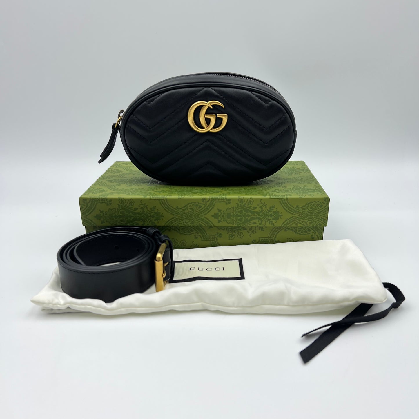GG Marmont Belt Bag Black