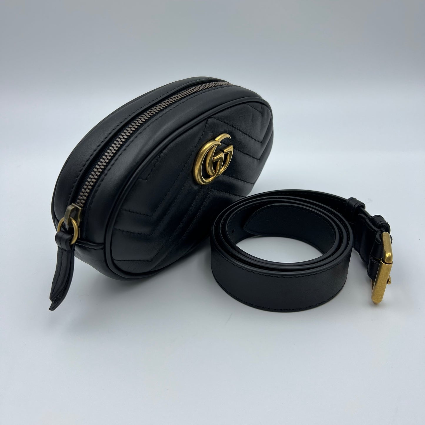 GG Marmont Belt Bag Black