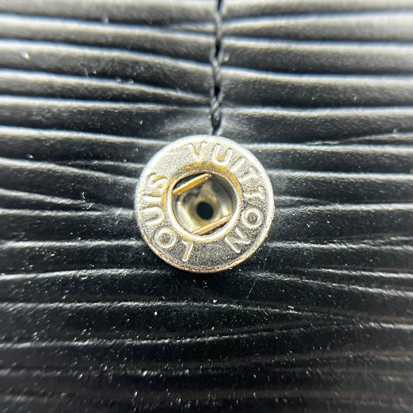 Louis Vuitton Black Epi Leather Porte Tresor Wallet