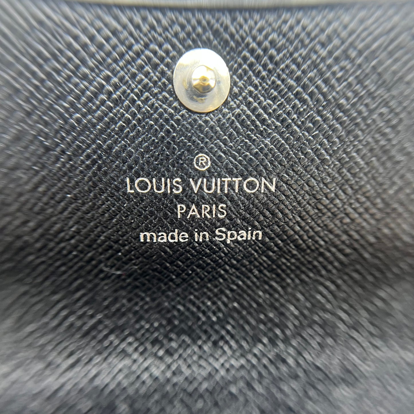 Louis Vuitton Black Epi Leather Porte Tresor Wallet