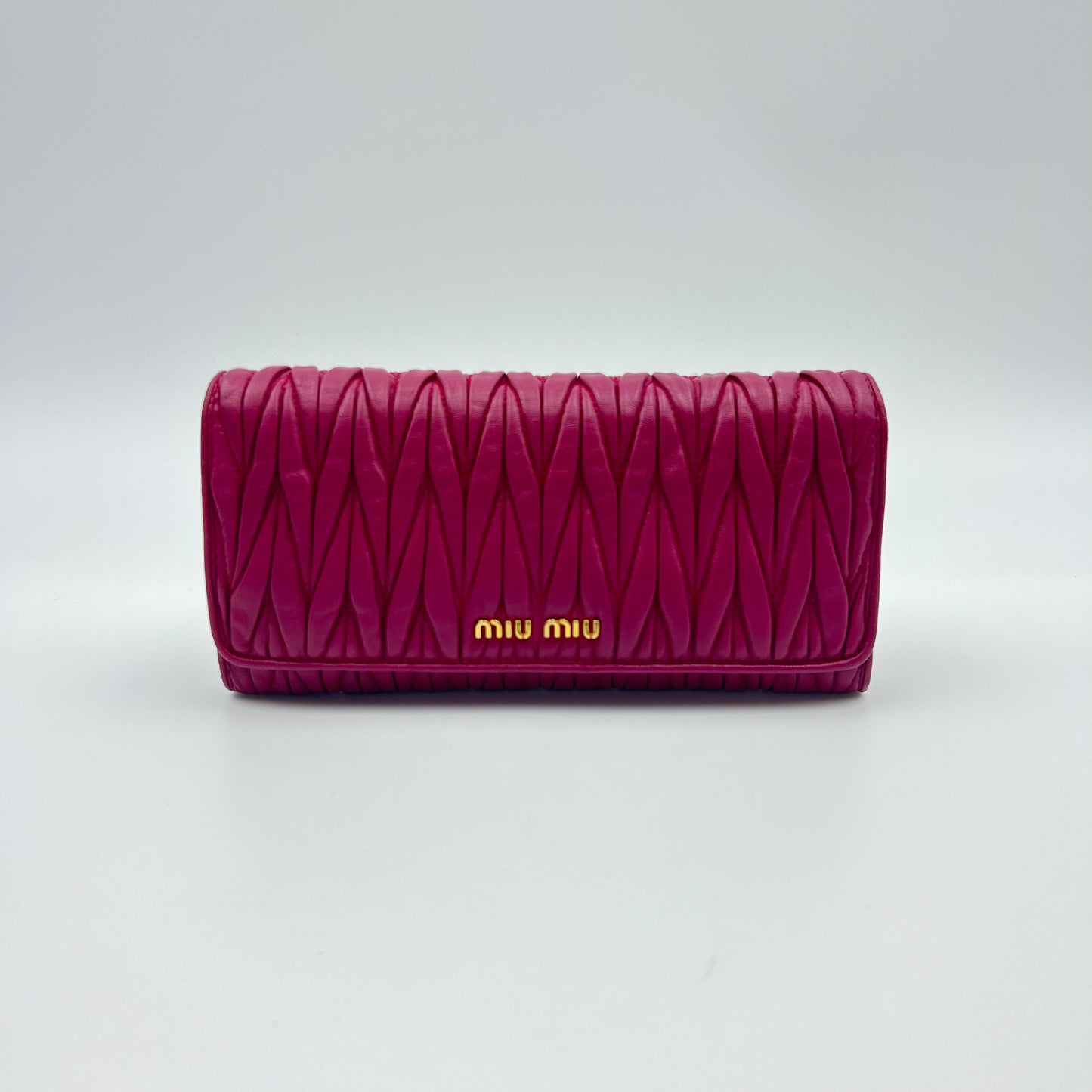 Fuchsia Matelassé Continental Wallet