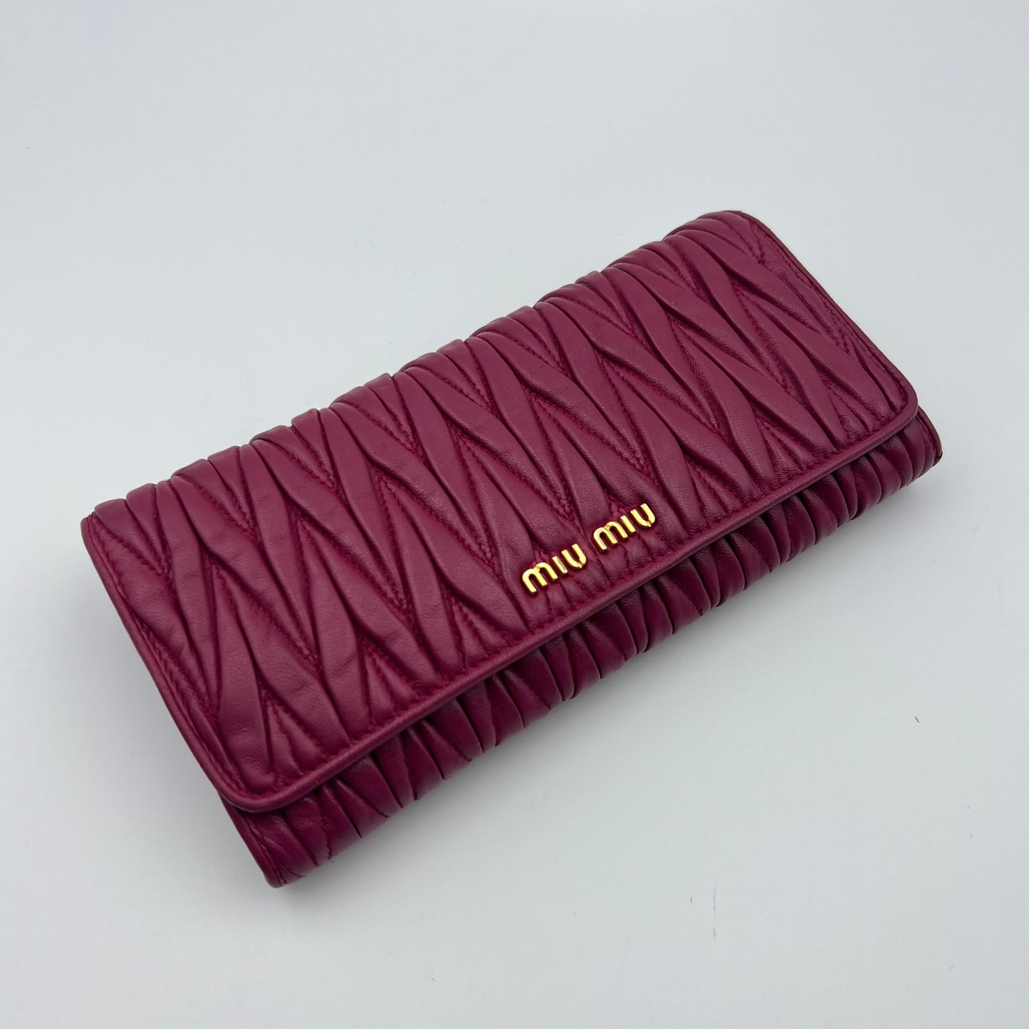 Fuchsia Matelassé Continental Wallet
