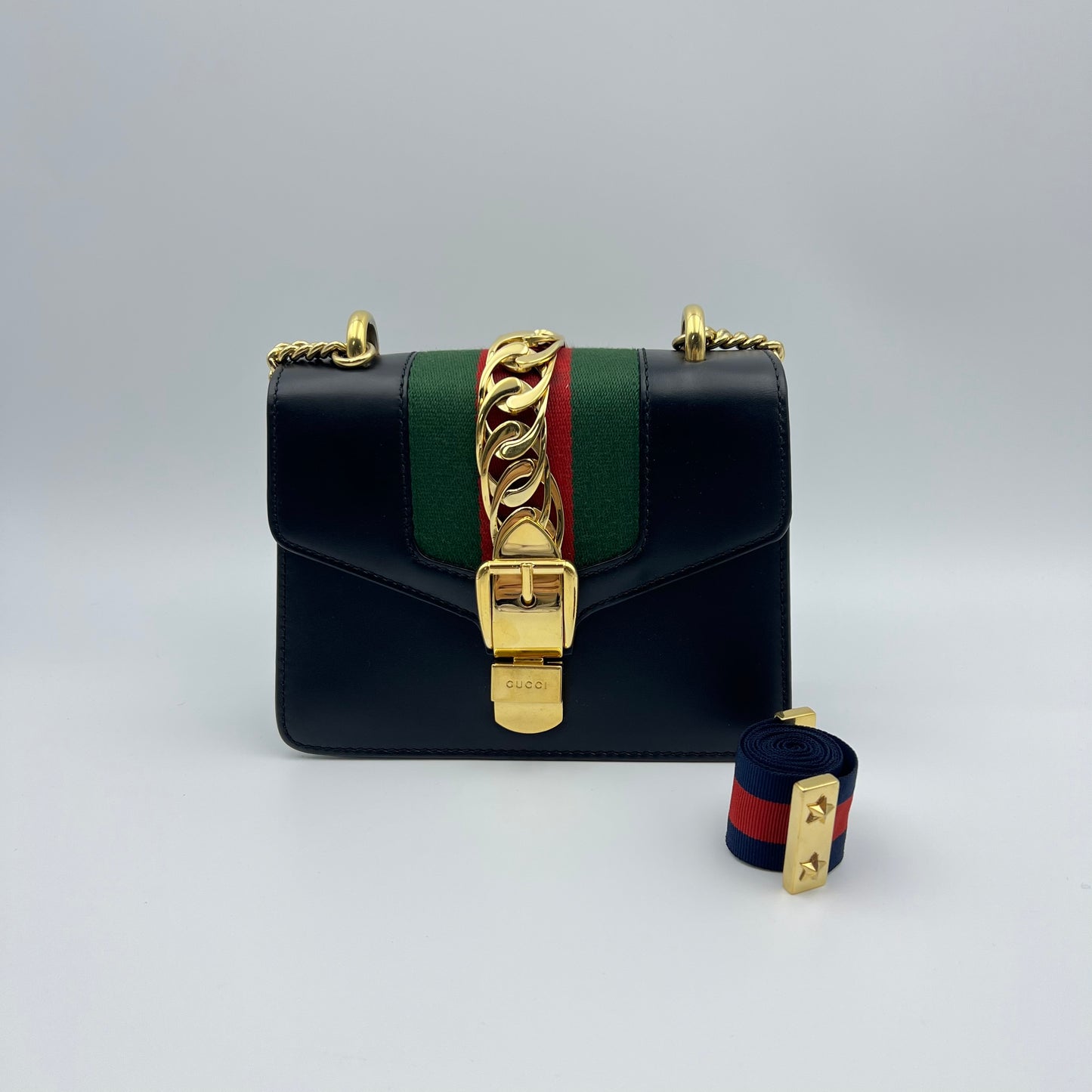 Sylvie Chain Shoulder Bag Leather Mini